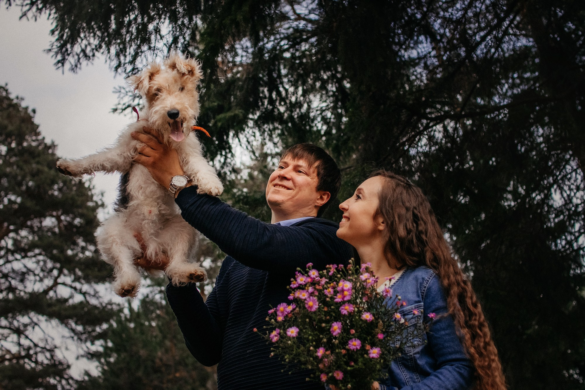 Наталья, Илья и фоксы. Фотограф Наталья Потапова