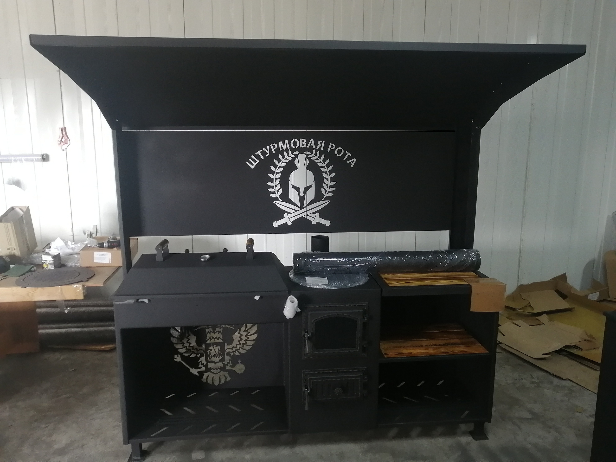 Джета с крышей. Купить / заказать мангал для дома в Краснодаре от производителя «Мангал Мастер»