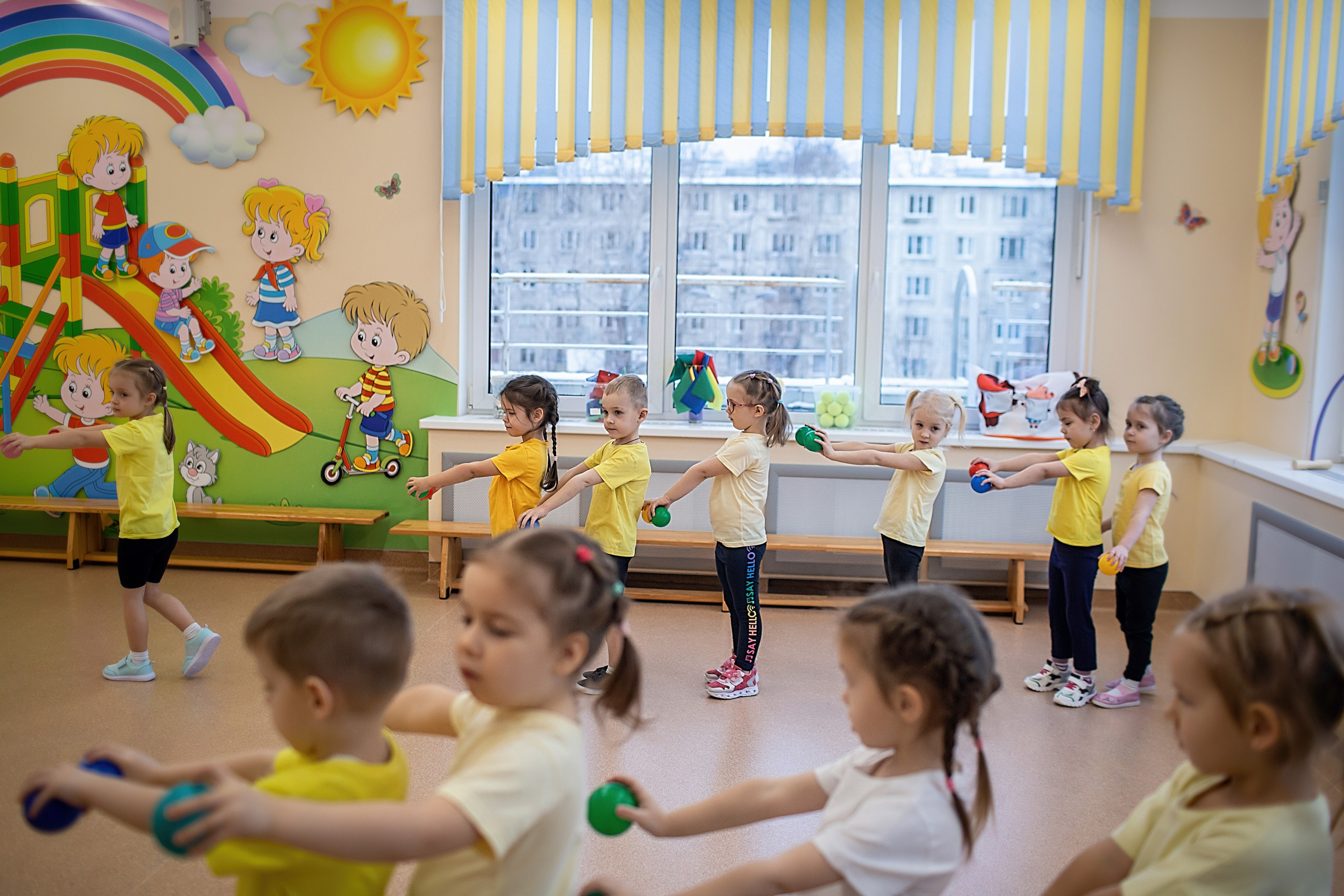 День в саду_Зима_2023 год. Семейный фотограф в Санкт-Петербурге