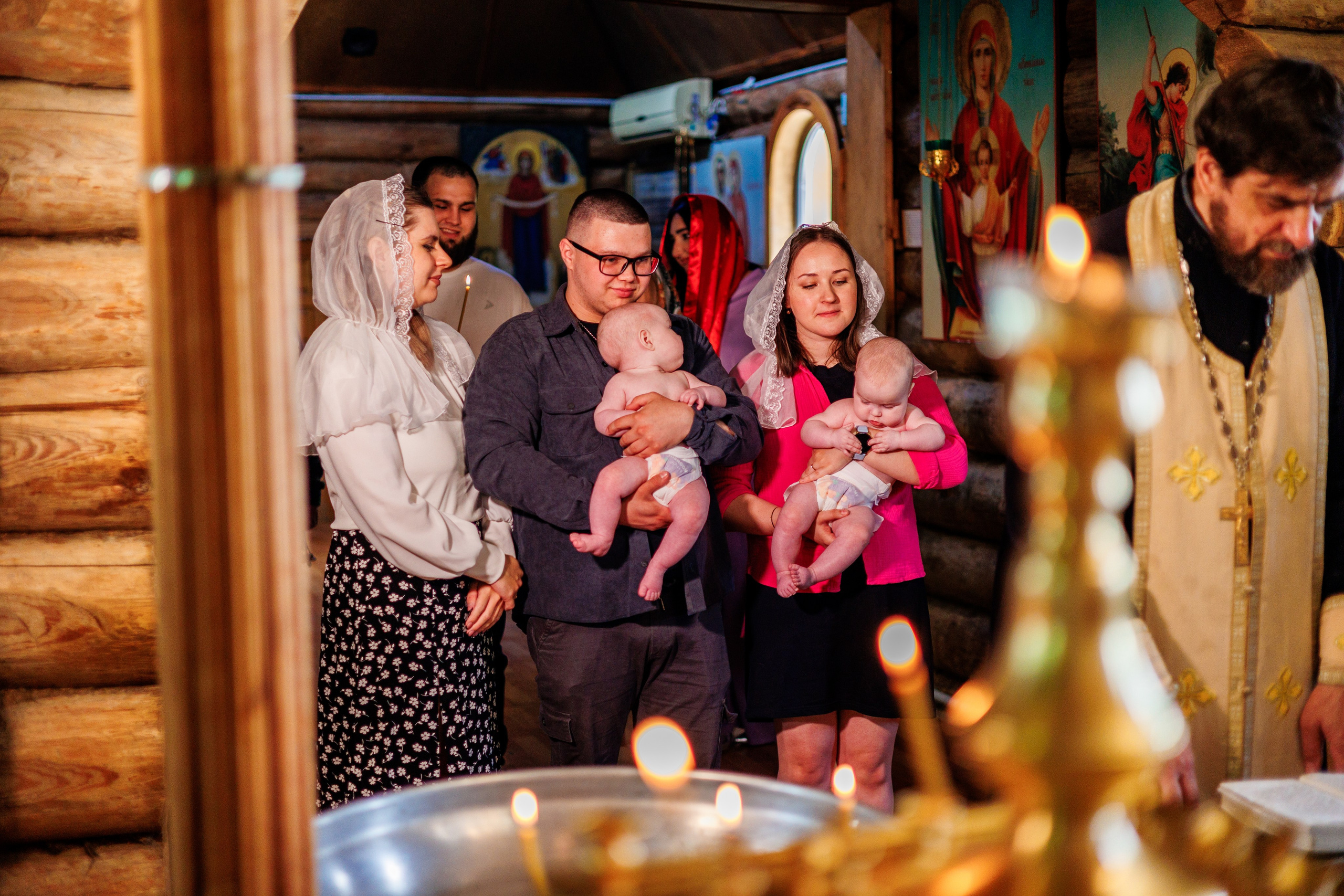 Крещение близняшек. Свадебный и семейный фотограф в Армавире