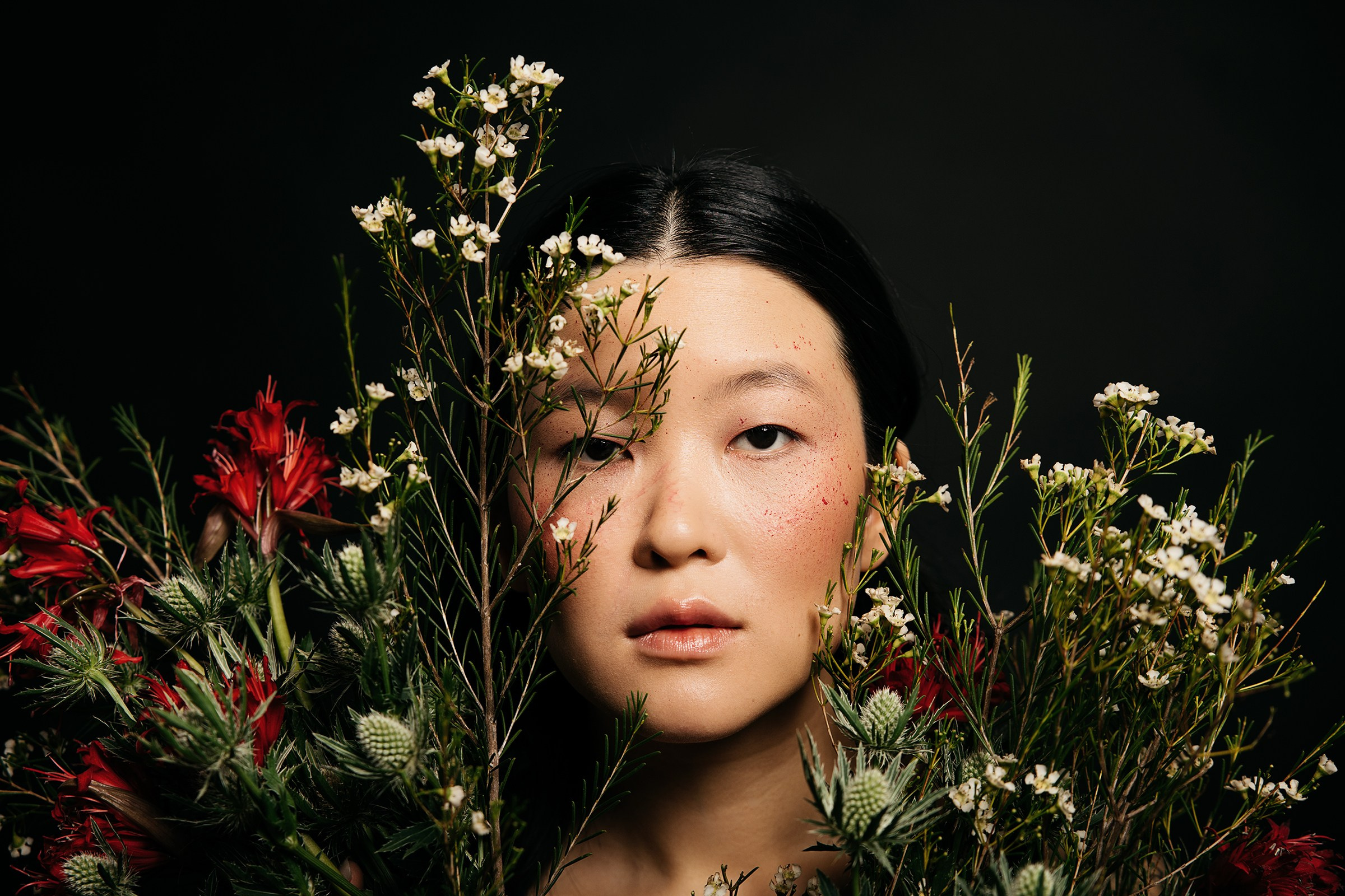 Фотосессия в цветах