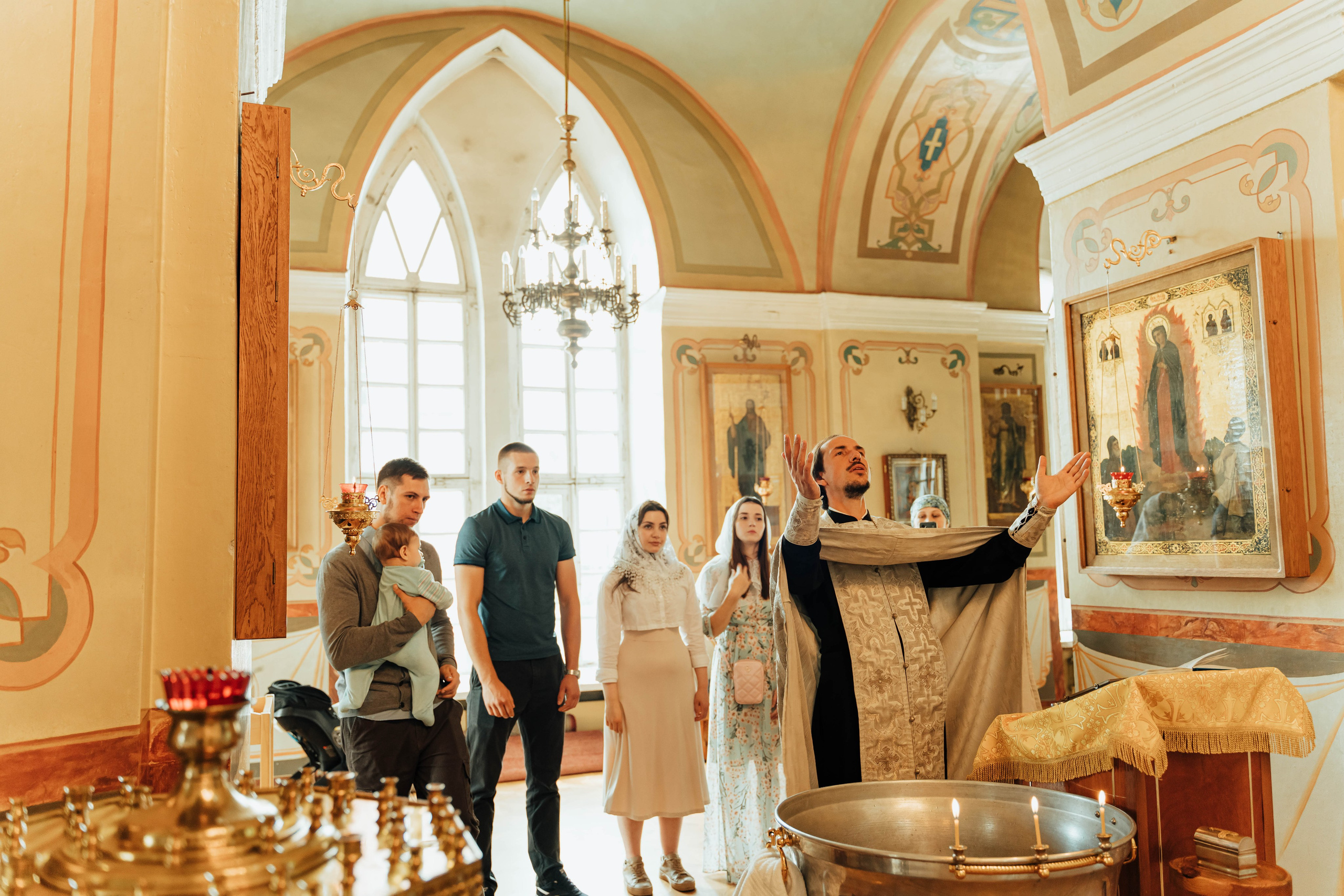 Крещение Никиты. Фотограф Елизавета Савина