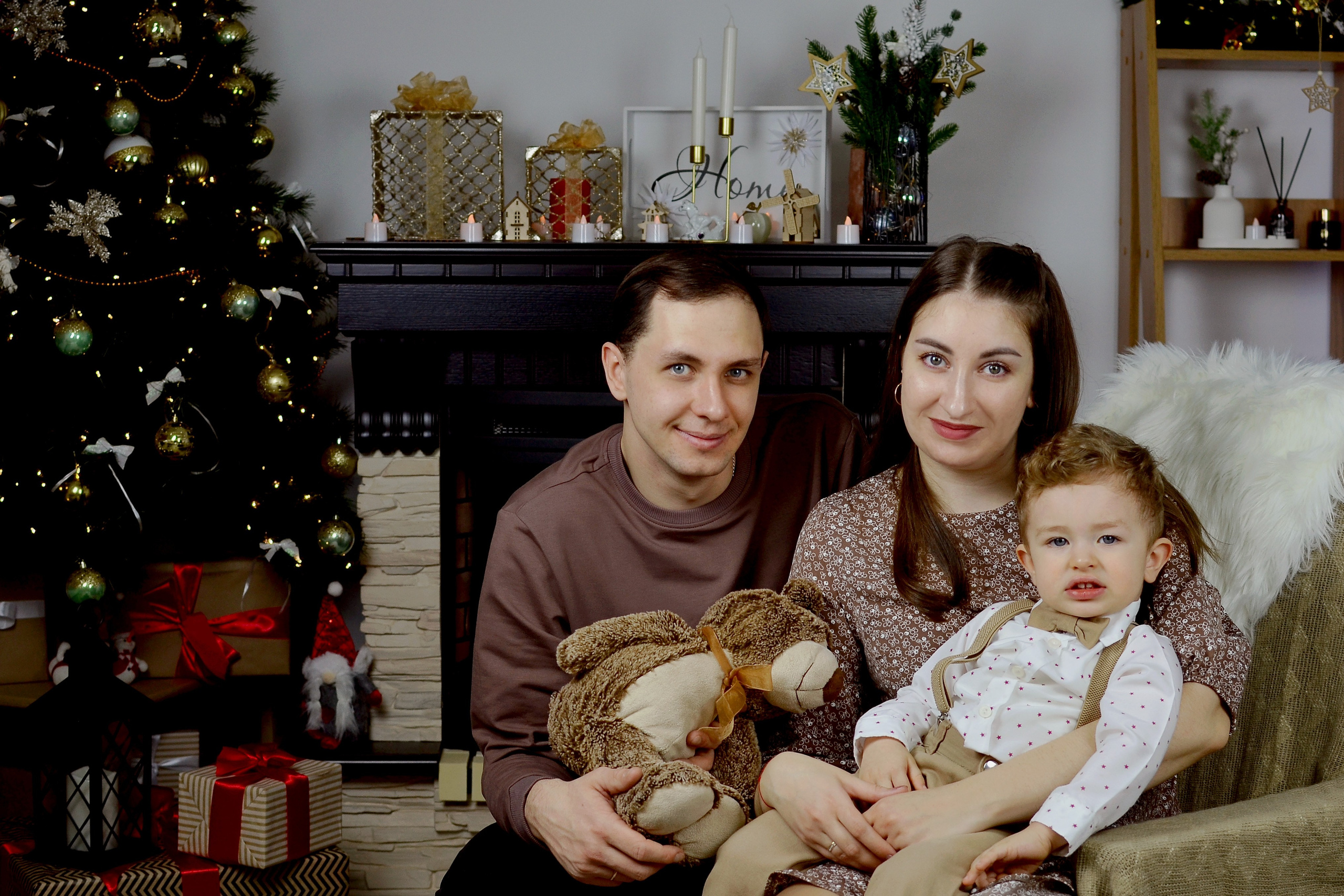 Озорная Новогодняя фотосессия. Семейный и детский фотограф в городе Грязи Олеся Огурцова