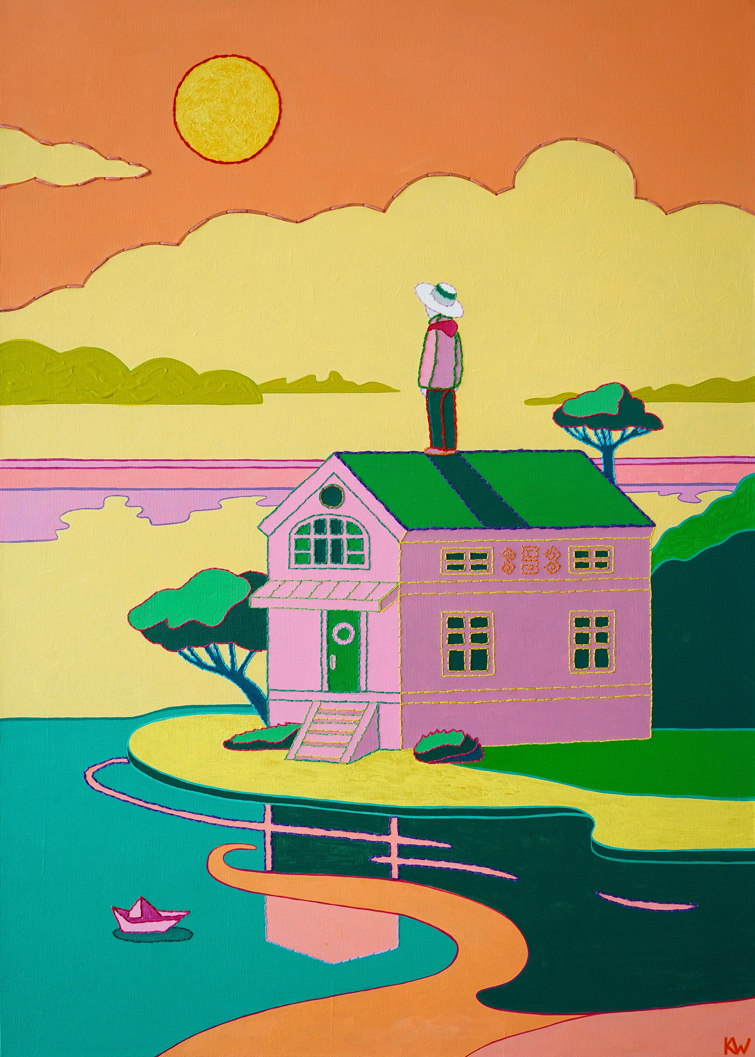 Серия авторских картин «Дом». Художник Katya Warped г. Чебоксары