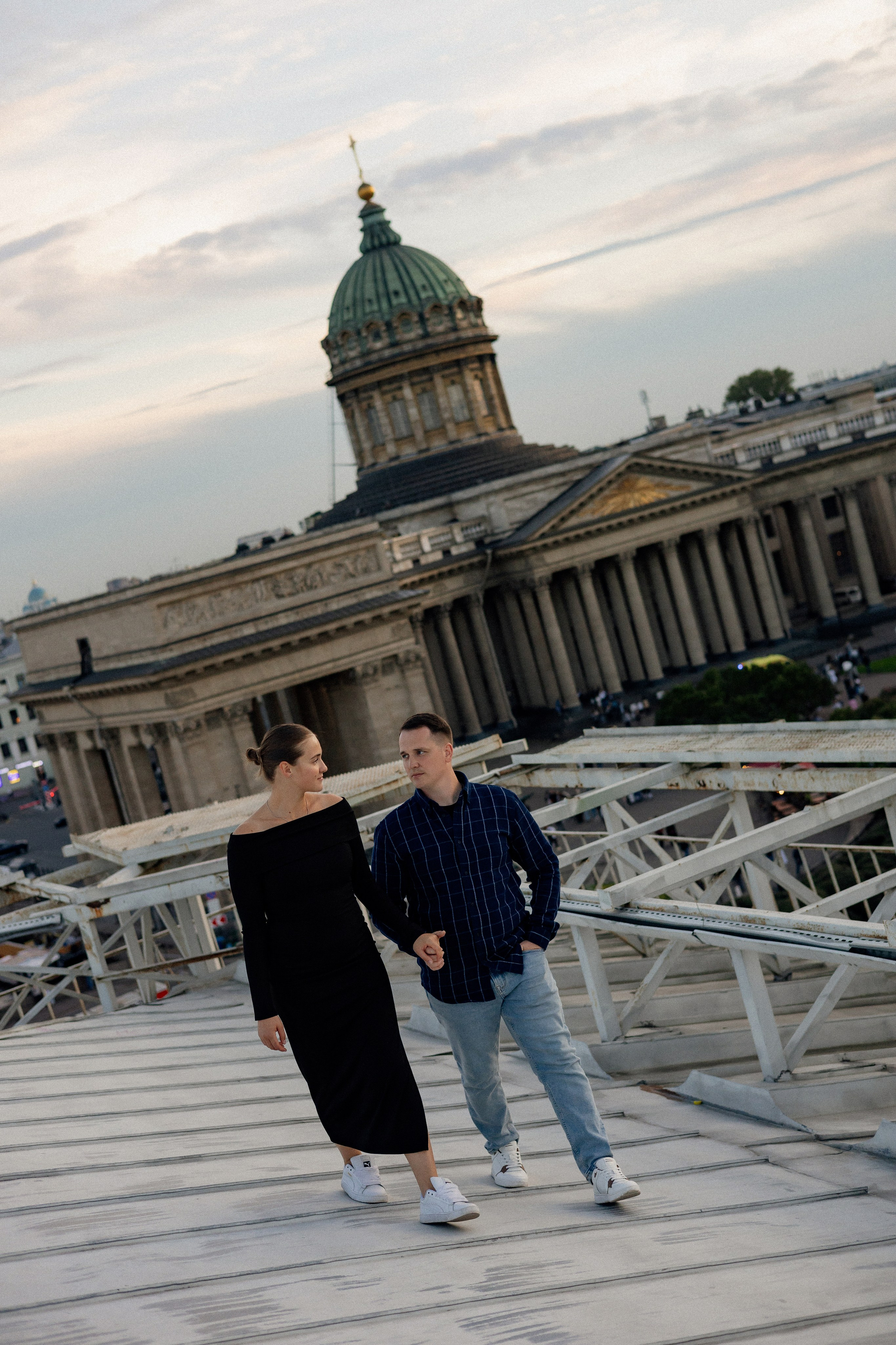 Романтика питерских крыш. Свадебный фотограф в Санкт-Петербурге Ксения Кобышева