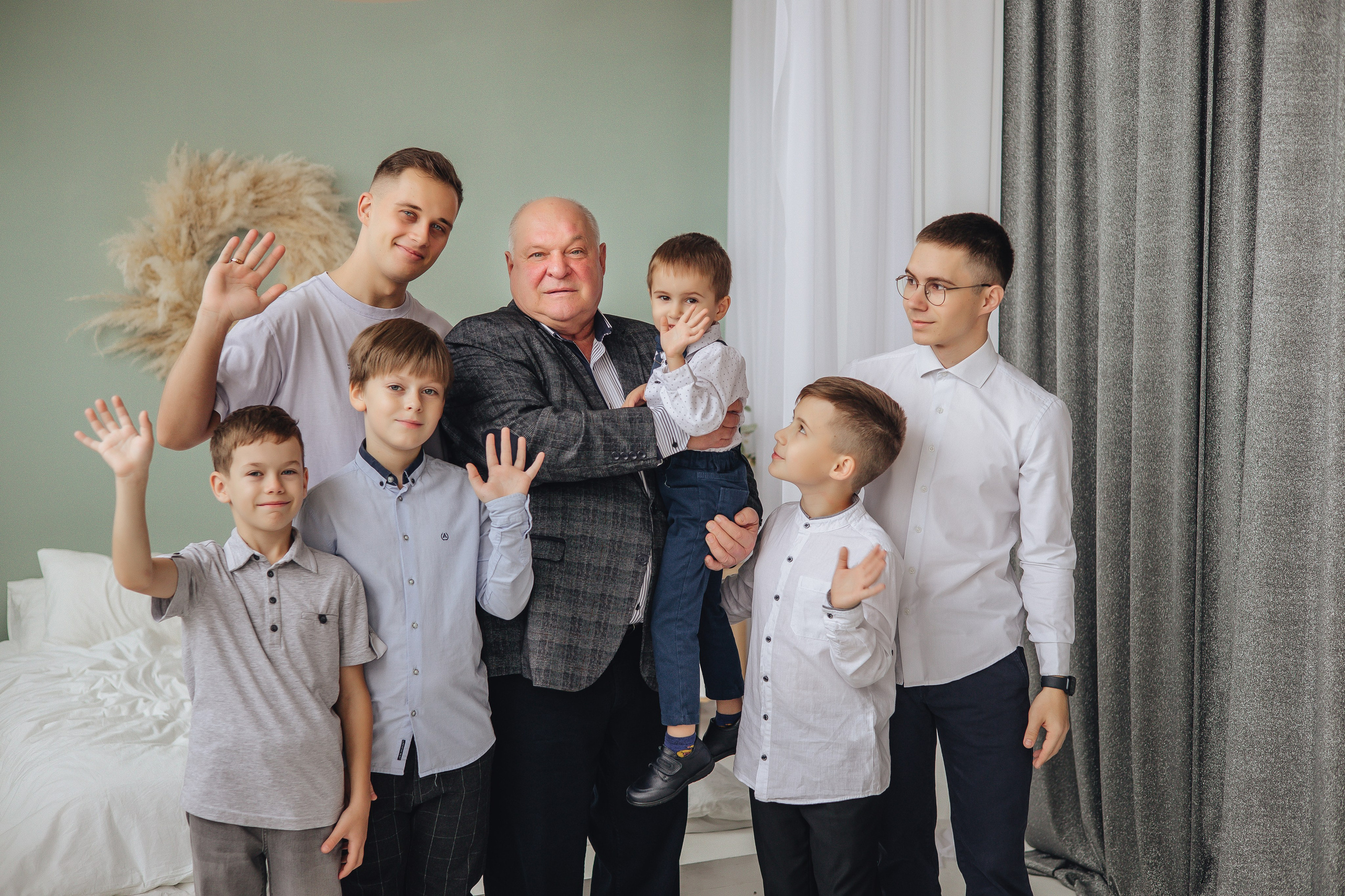 Большая семья. Студия. Свадебный и семейный фотограф Пушкин Царское Село СПБ Питер Санкт-Петербург и Рязань Ольга Козлова