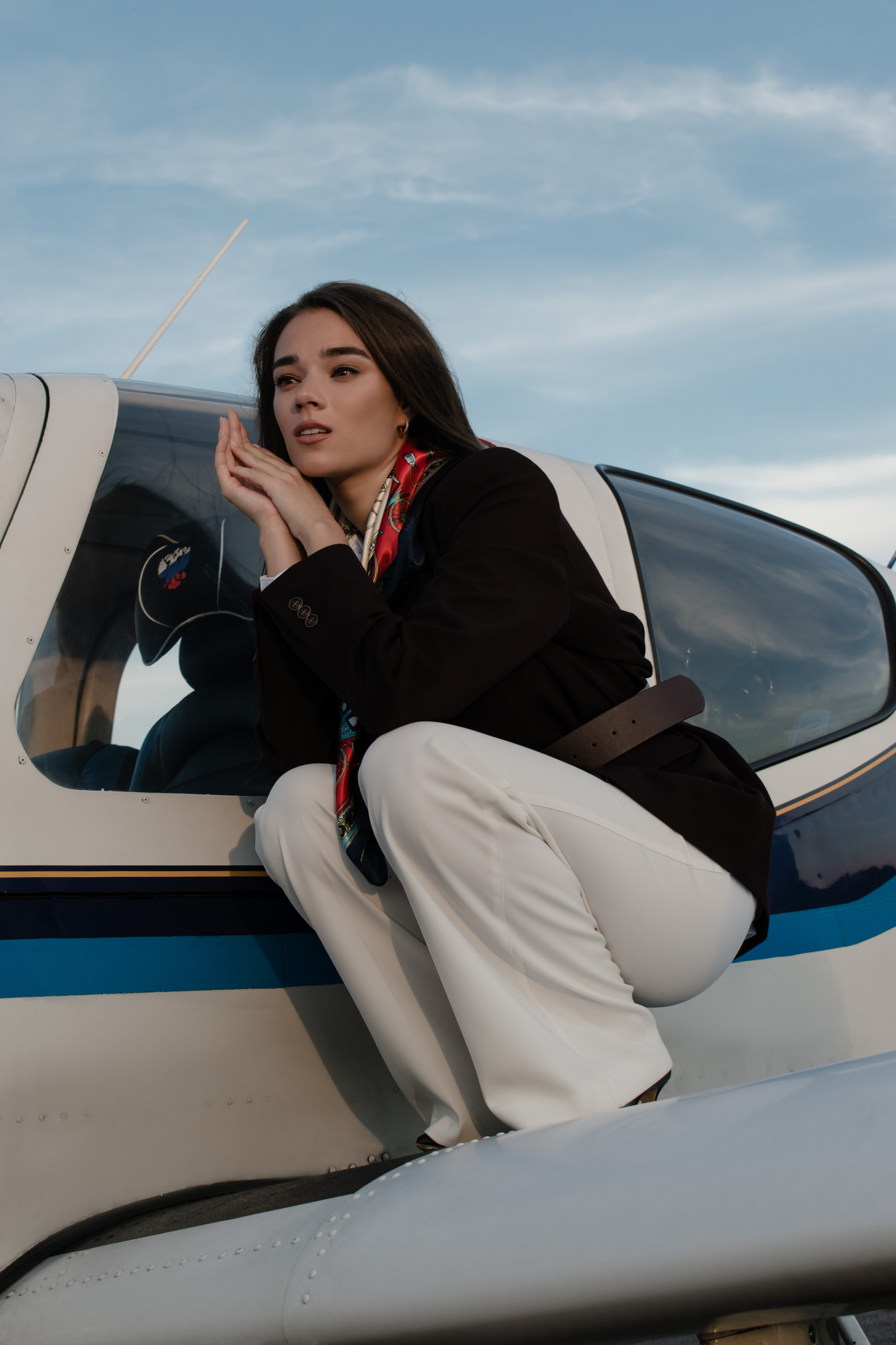 НЕБО, САМОЛЕТ, ДЕВУШКА. Индивидуальный фотограф в Санкт-Петербурге Надежда Волобуева