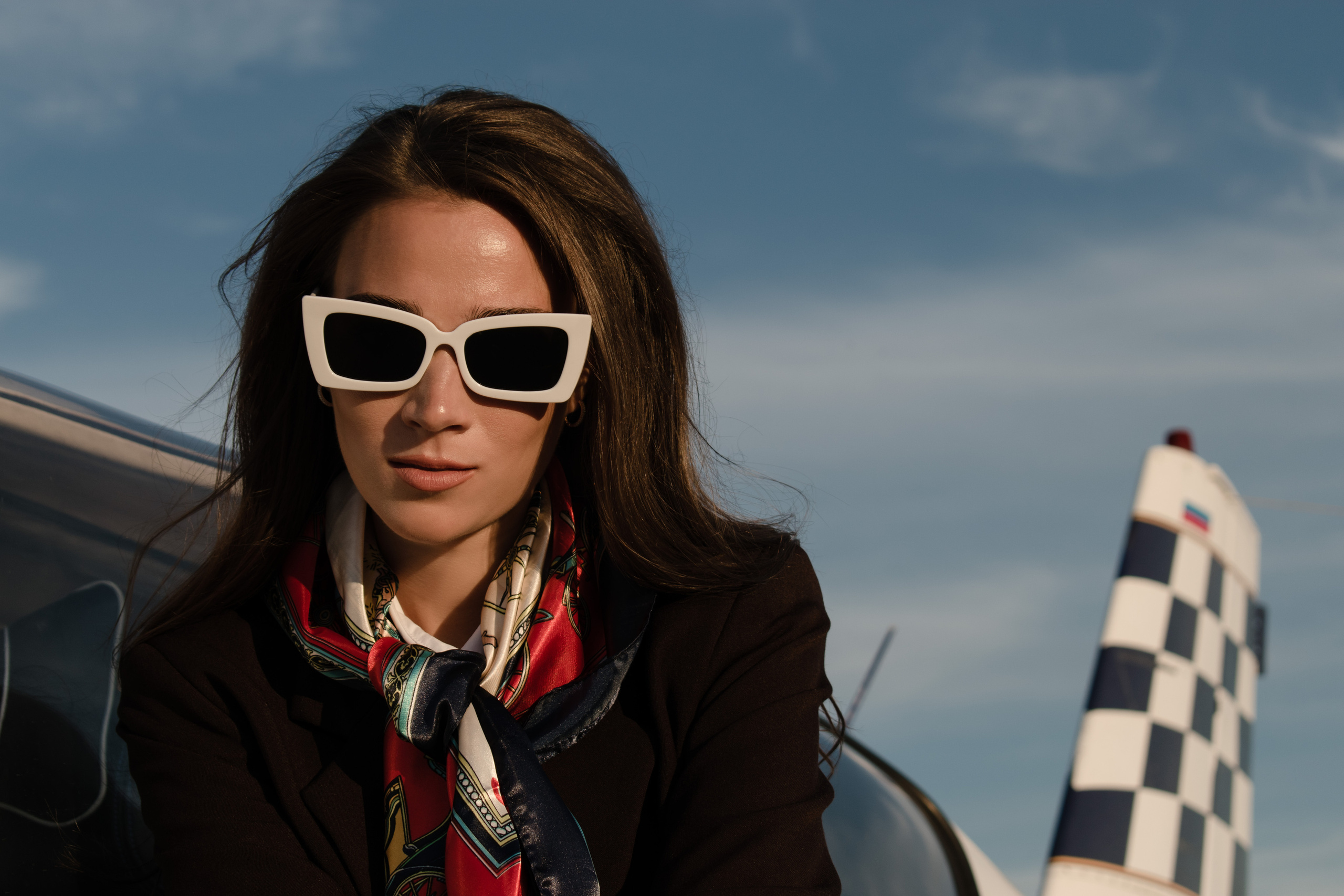 НЕБО, САМОЛЕТ, ДЕВУШКА. Индивидуальный фотограф в Санкт-Петербурге Надежда Волобуева