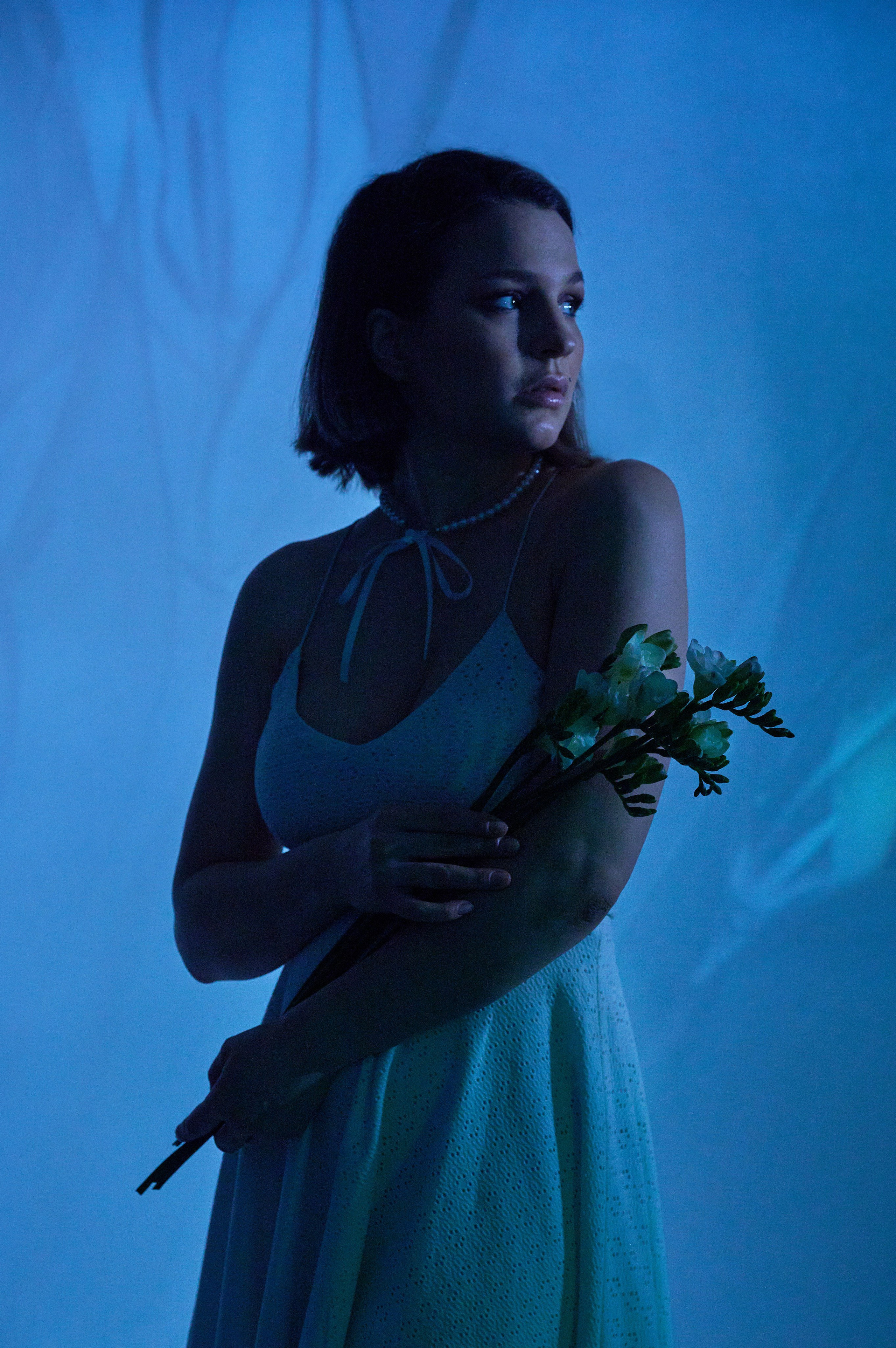 Фотосессия Ксении с проектором