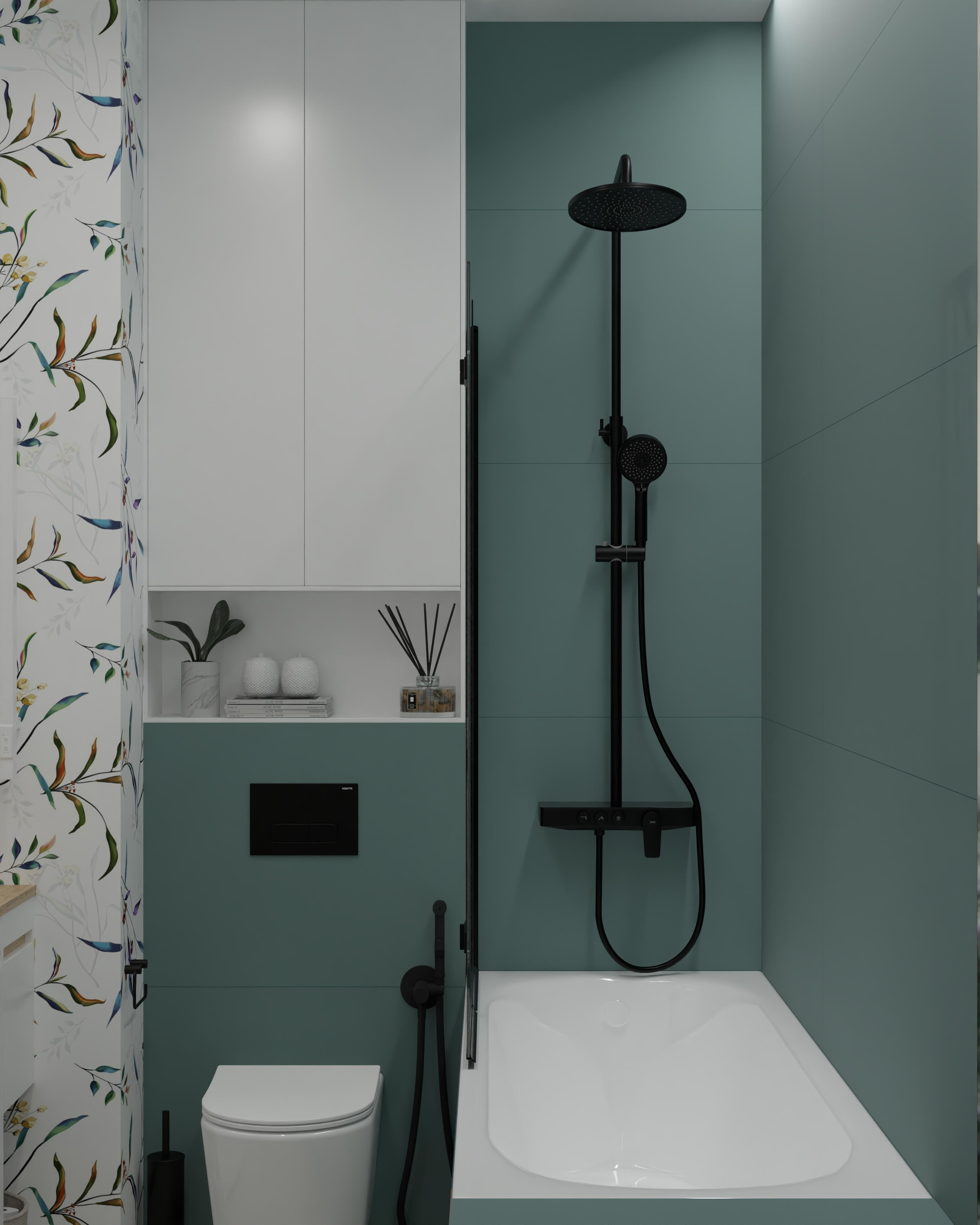 Ванная в студии (вариант II). DMDesign — студия дизайна интерьеров