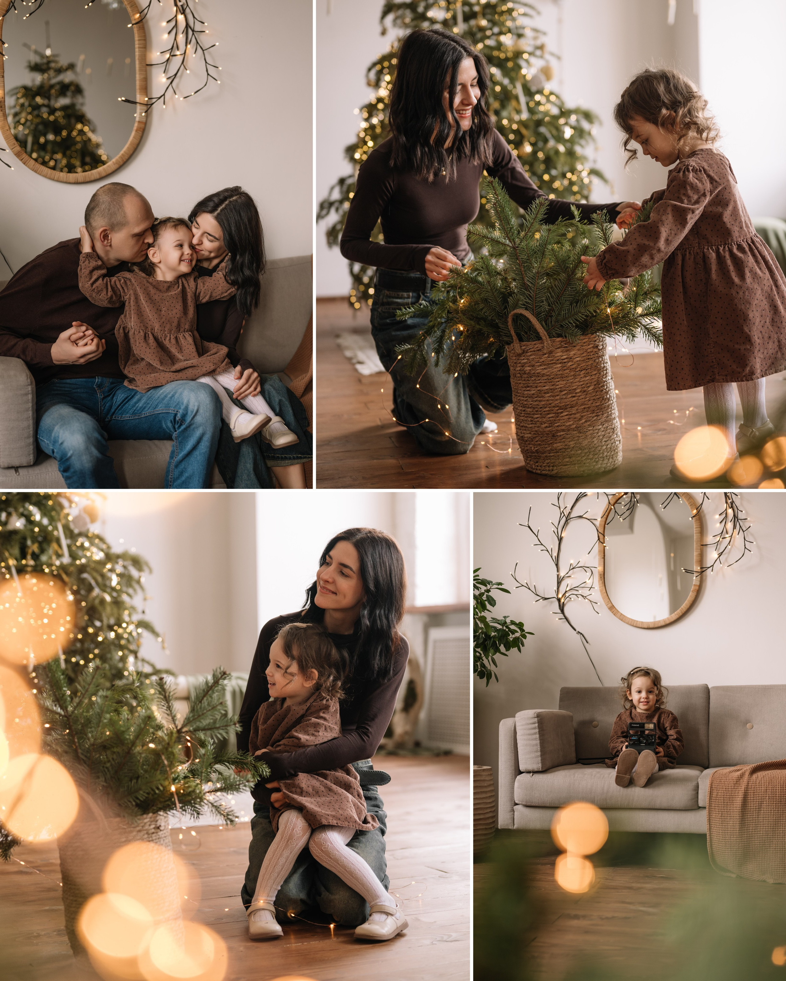 Новогодняя семейная фотосессия. Свадебный и семейный фотограф в Краснодаре Алина Мельник