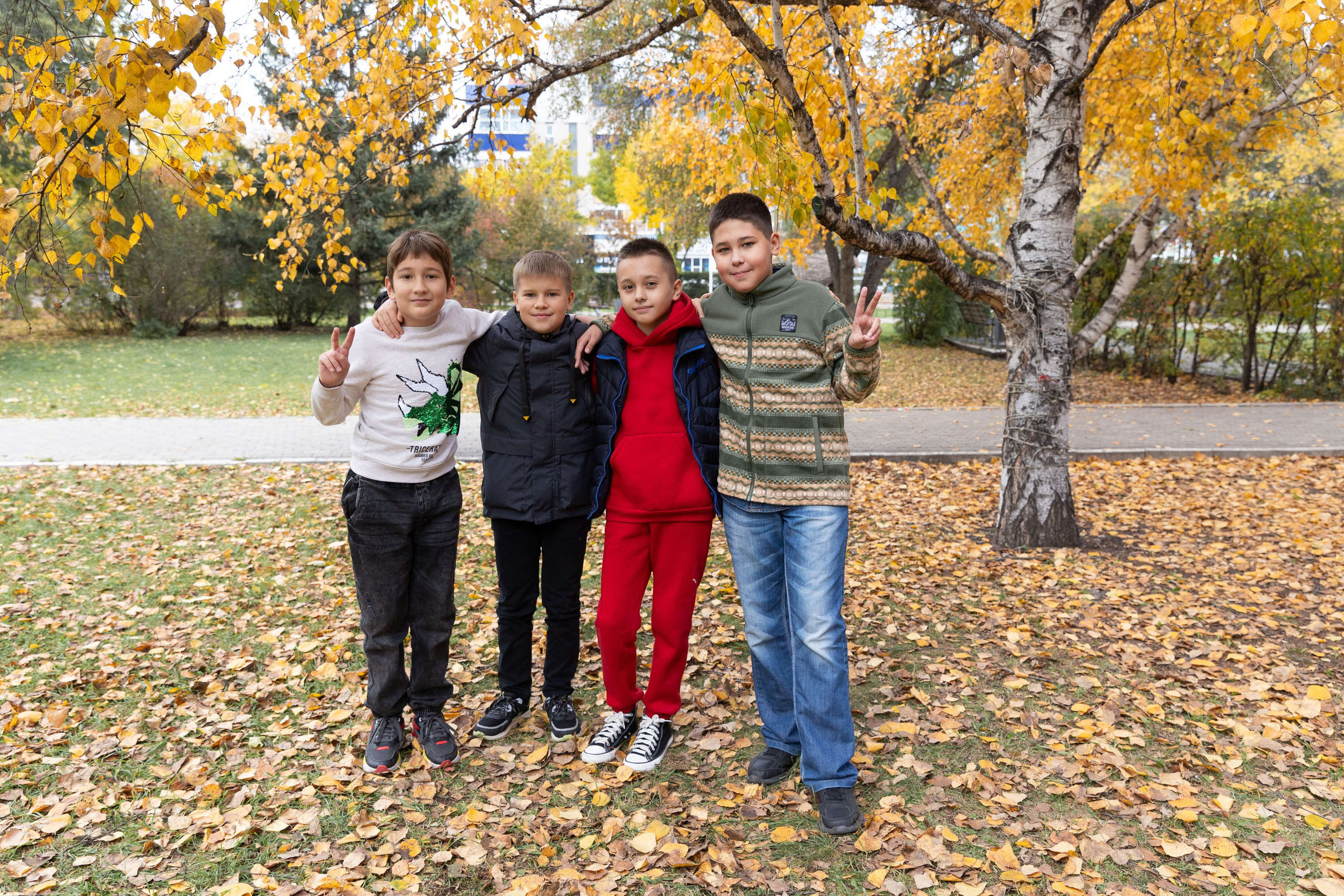 Осенняя фотосессия 4 Б. Семейный, детский, школьный фотограф в Благовещенске Яна Белоусова