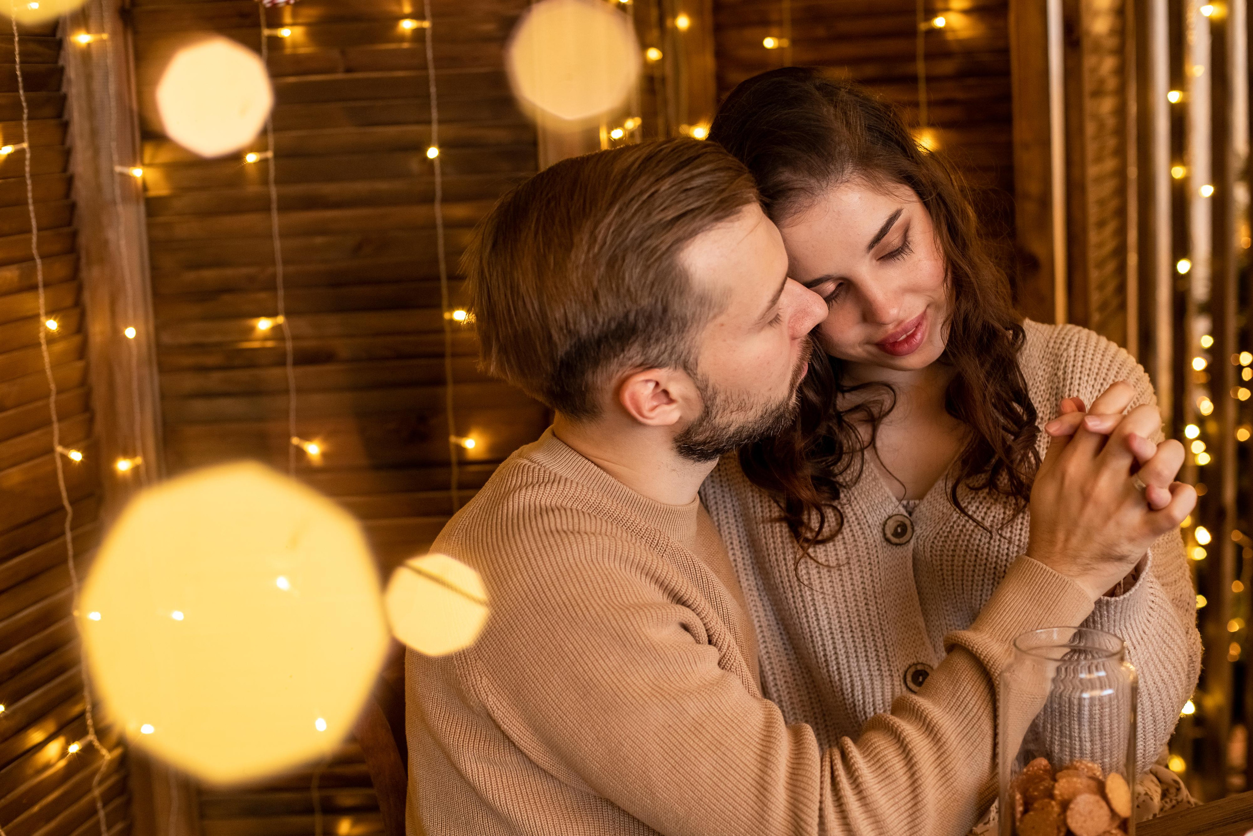 Вика и Саша новогодняя Lovestory. Женский семейный фотограф Тула Москва Захарова Анна