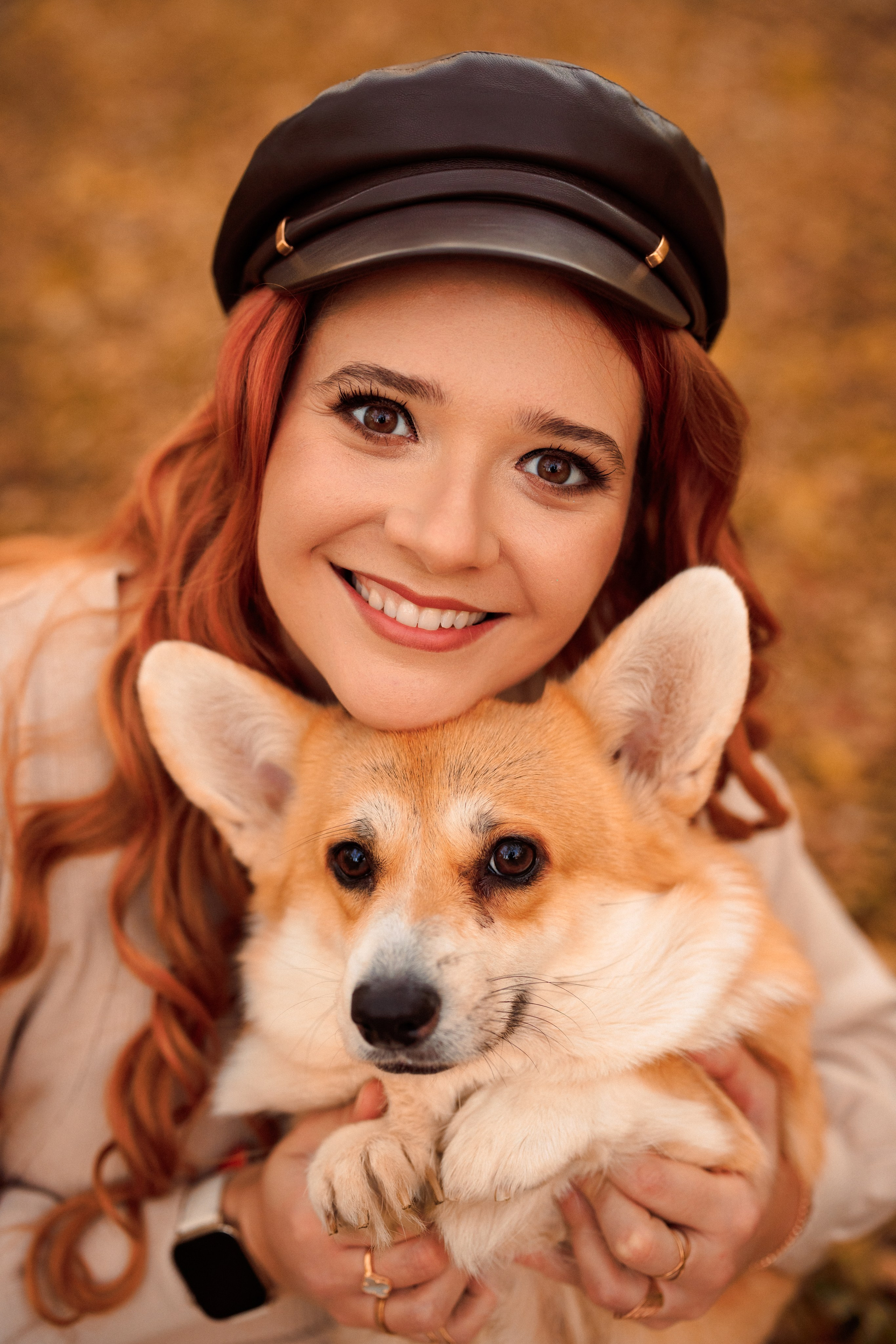 Осенняя семейная фотосессия в парке с Корги. Семейный и детский фотограф в Краснодаре Анна Трашкова