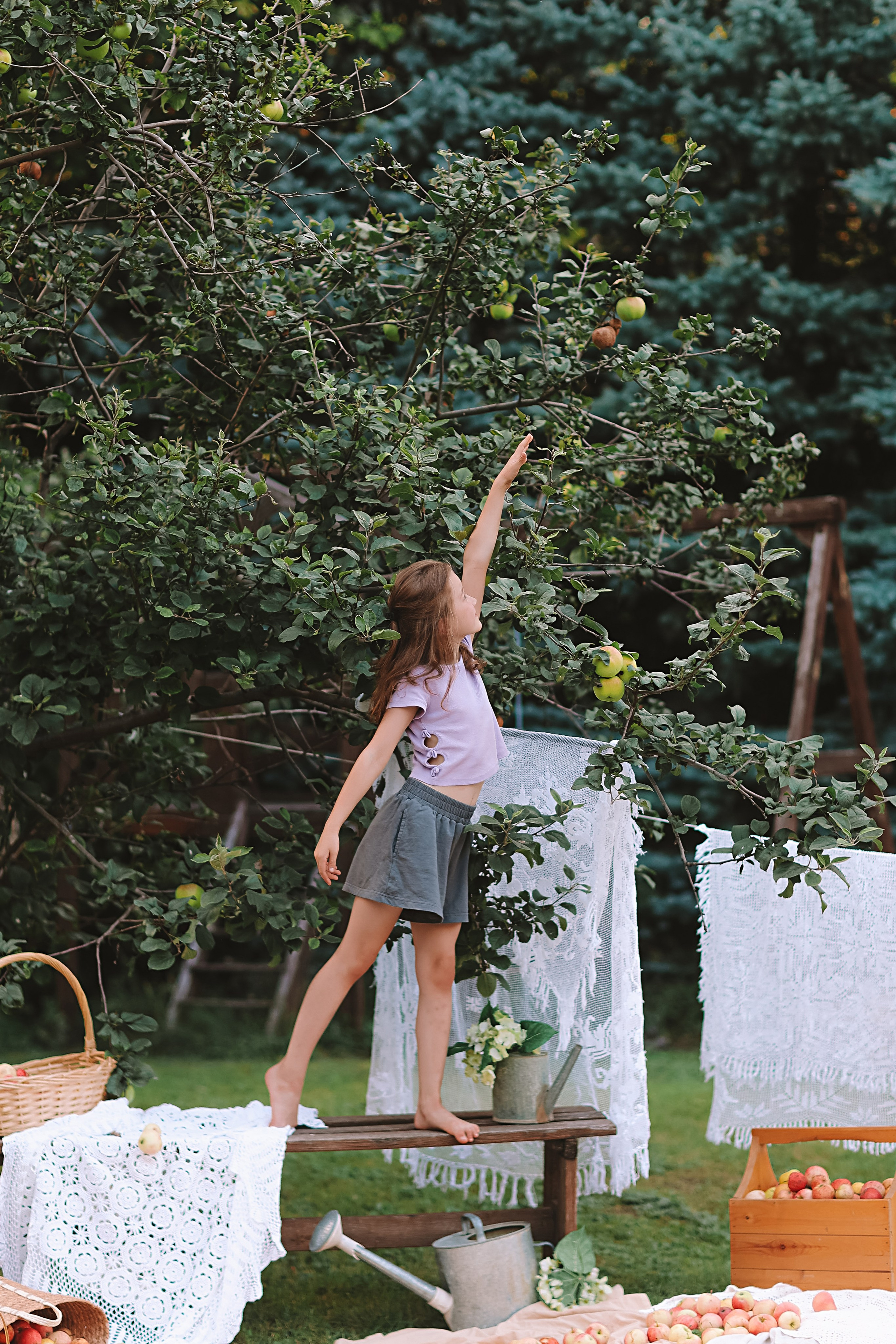 Яблоки. Семейный фотограф Тюмень, фотограф на роды Салмина Мария