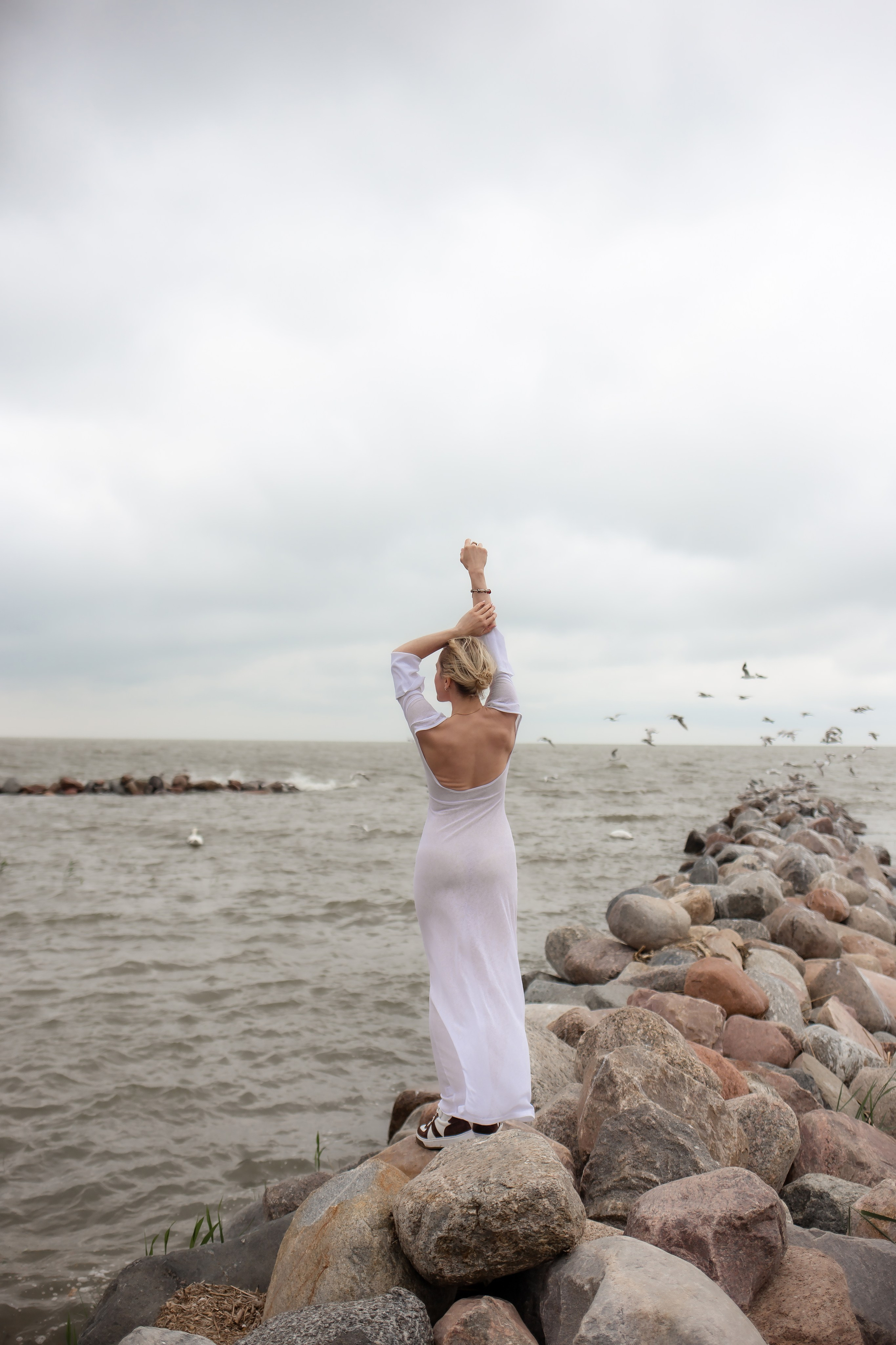Катя. Маяк в Заливино. Фотограф в Калининграде Решетникова Алина