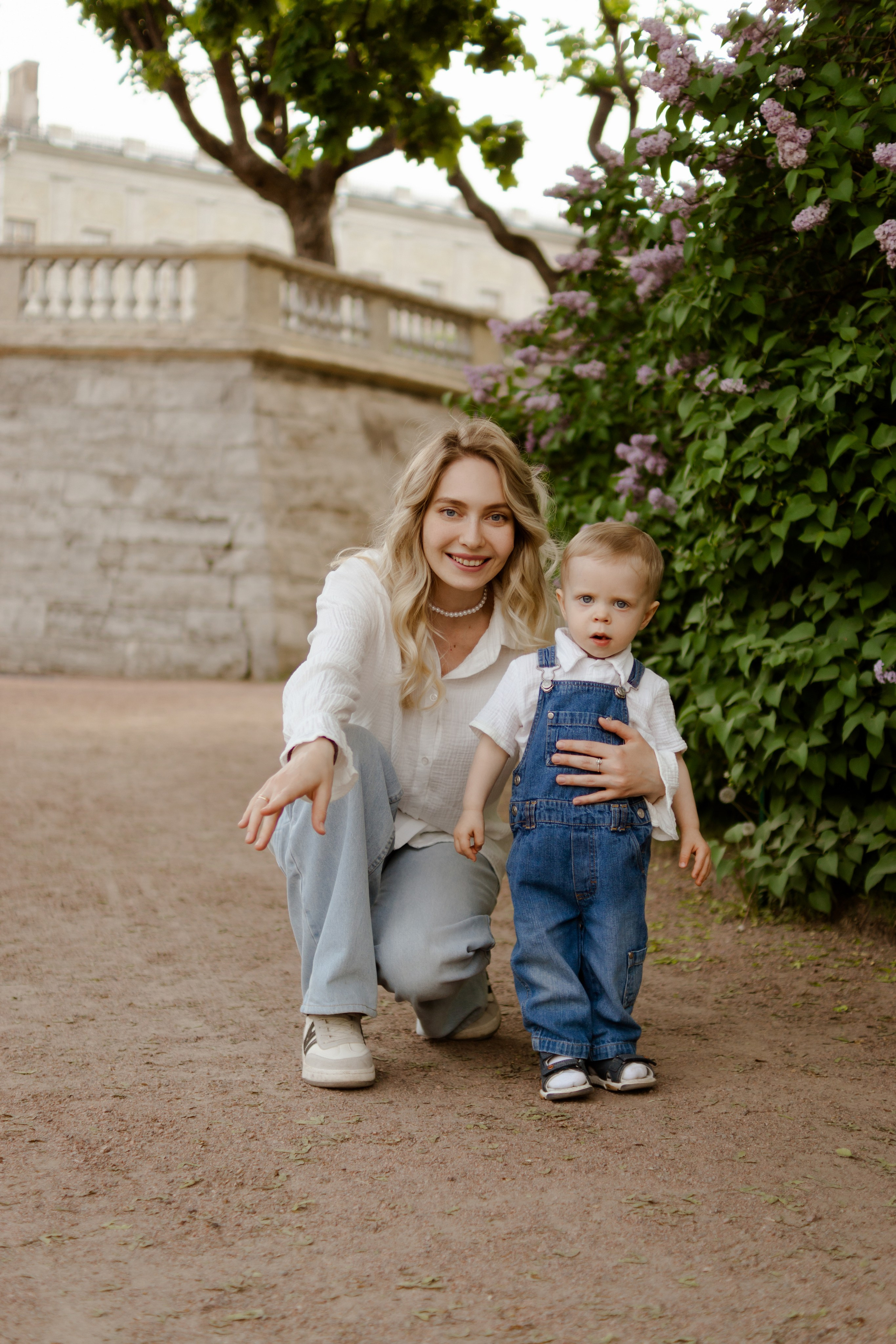 Аня с сыном Сашей