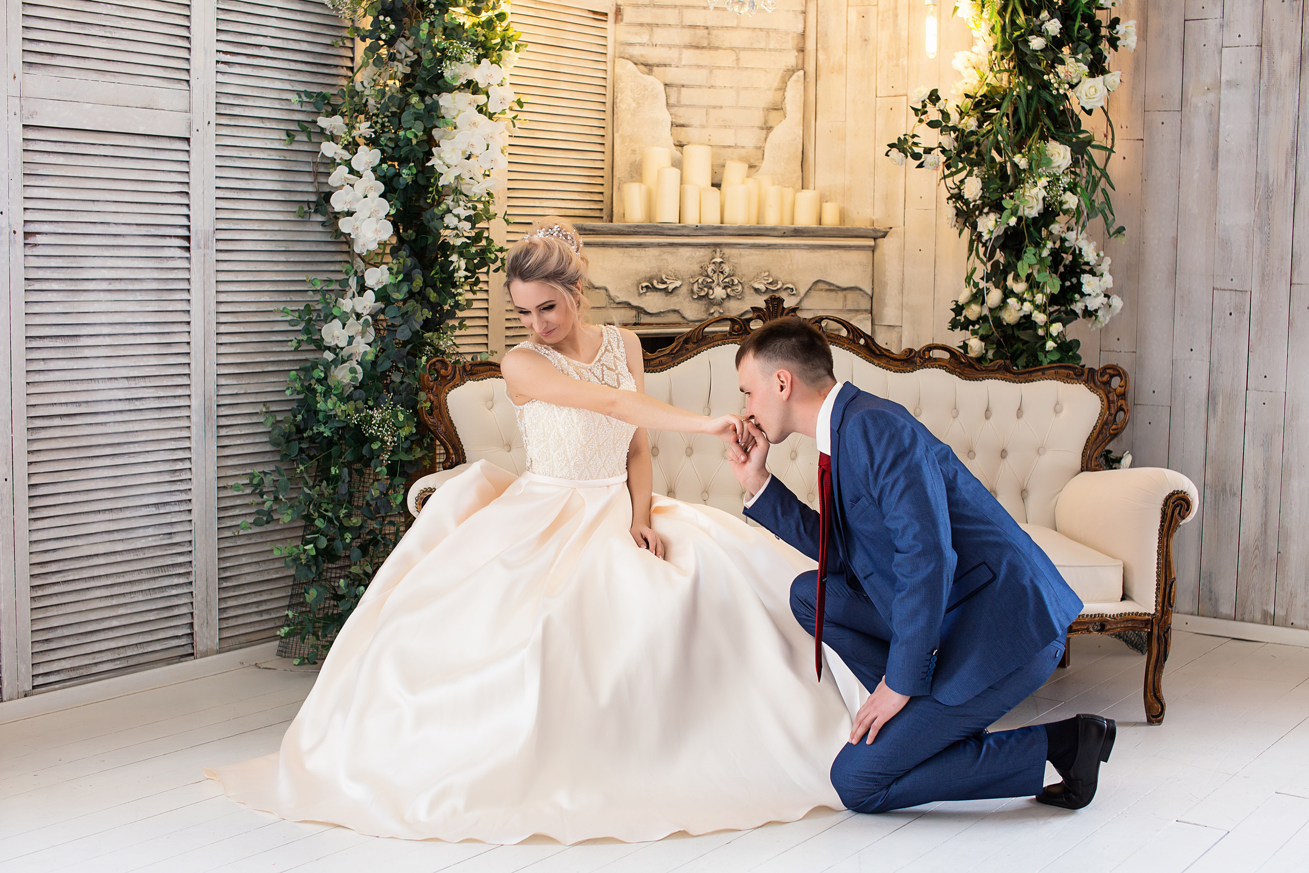 Свадебная съёмка в студии. Свадебный и семейный фотограф/видеограф в Краснодаре Наталья Осинская