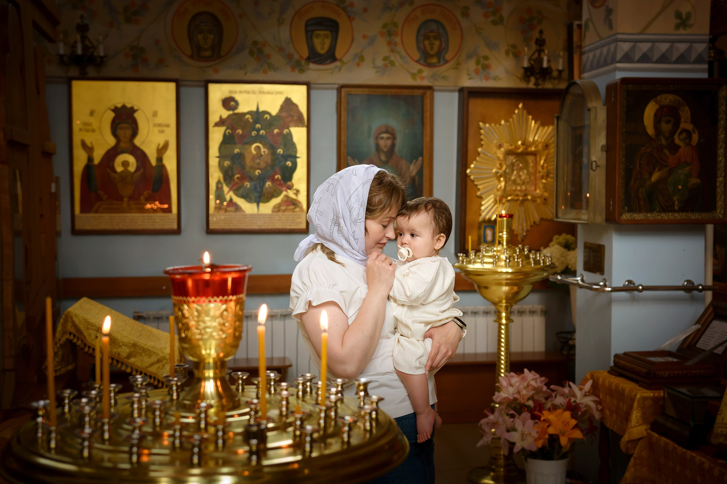 Фотосессии крещения. Фотограф Оксана Сафонова г. Тольятти