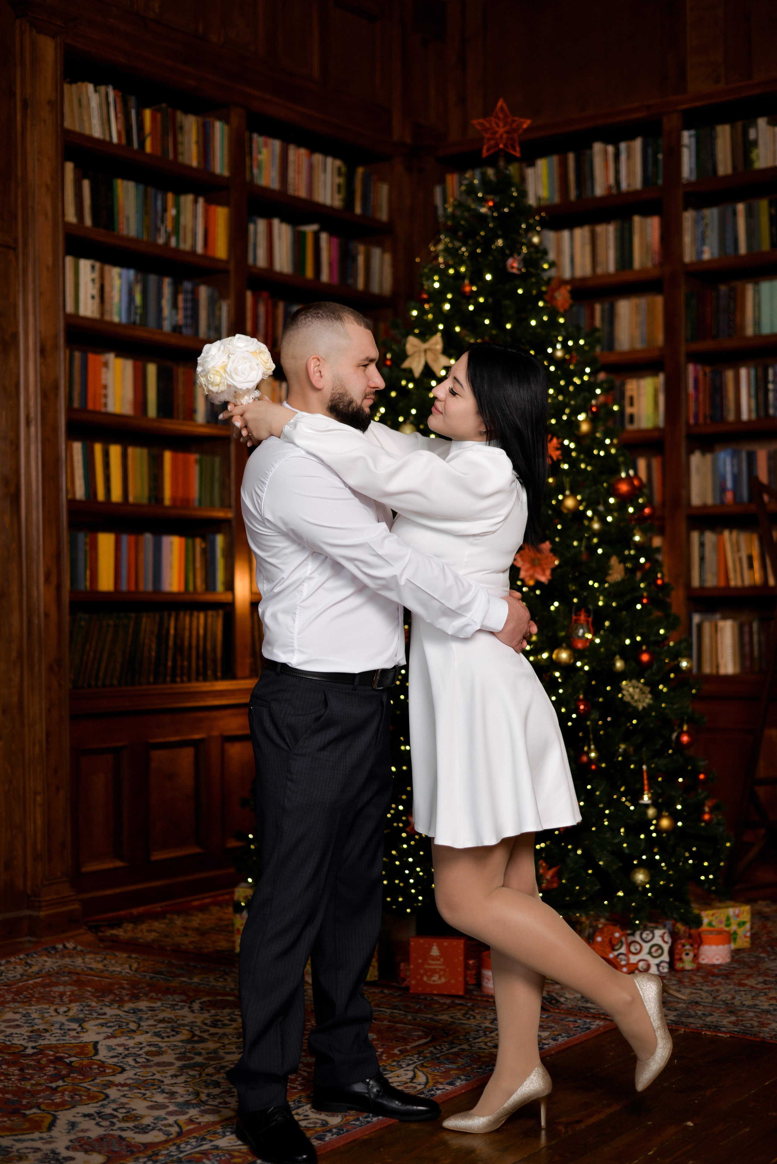 Настя и Сережа свадебная в студии. Семейный и свадебный фотограф Галина Абакумова, фотосессии в Белгороде