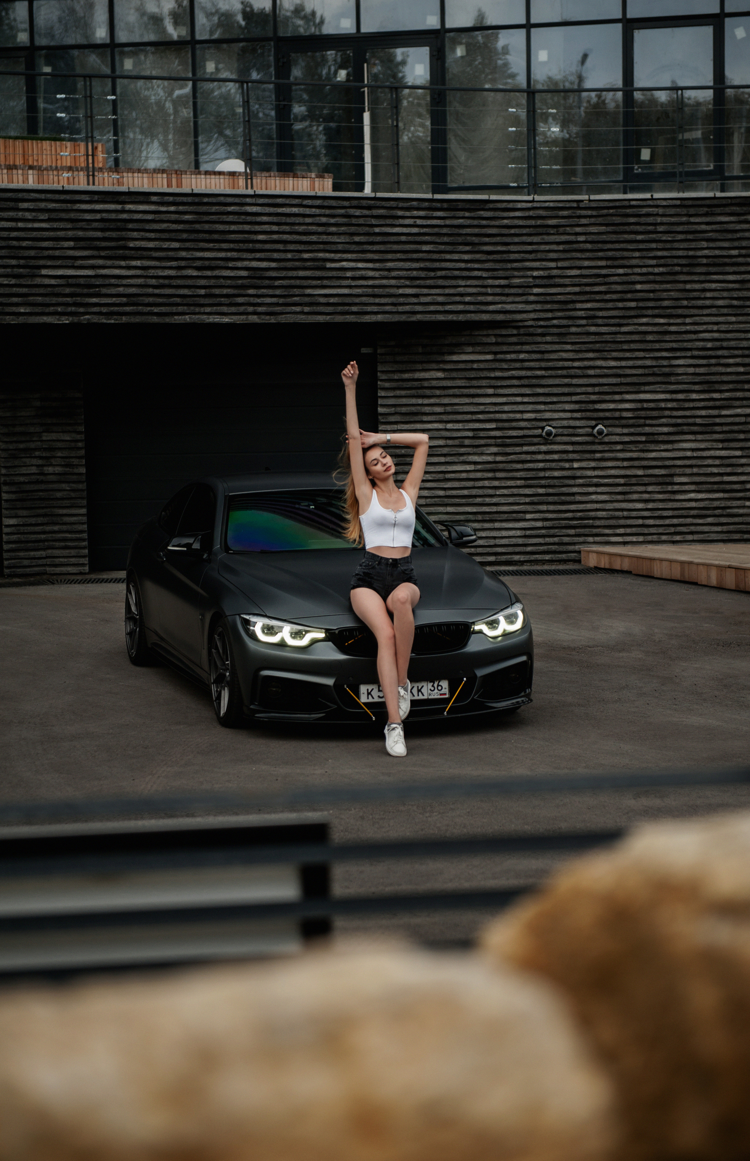 BMW 4 + girl. Автомобильный фотограф Светлана Усова