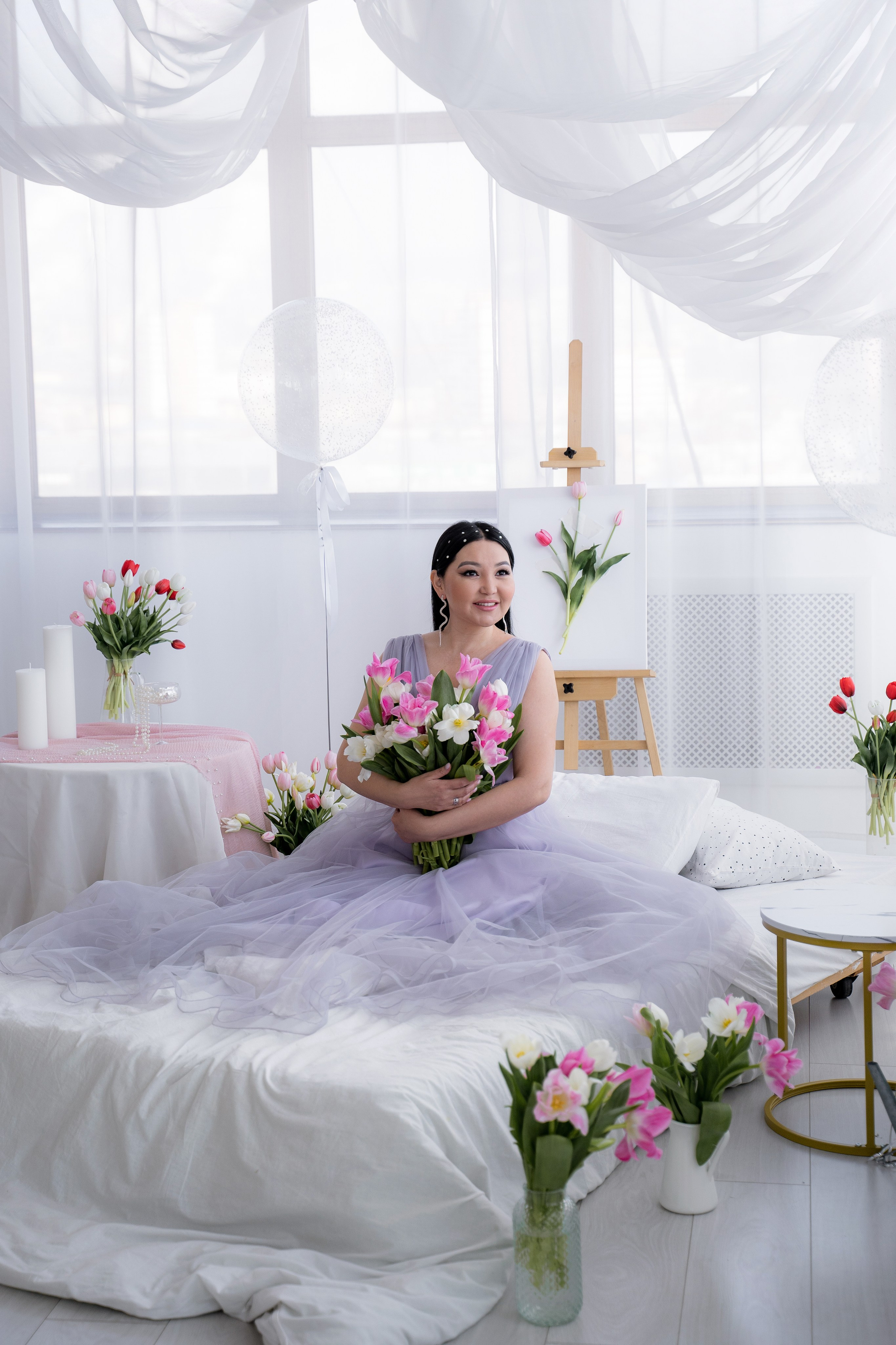 Тюльпановое настроение. Фотостудия Малина в городе Улан-Удэ. Фотограф Ирина Жарникова