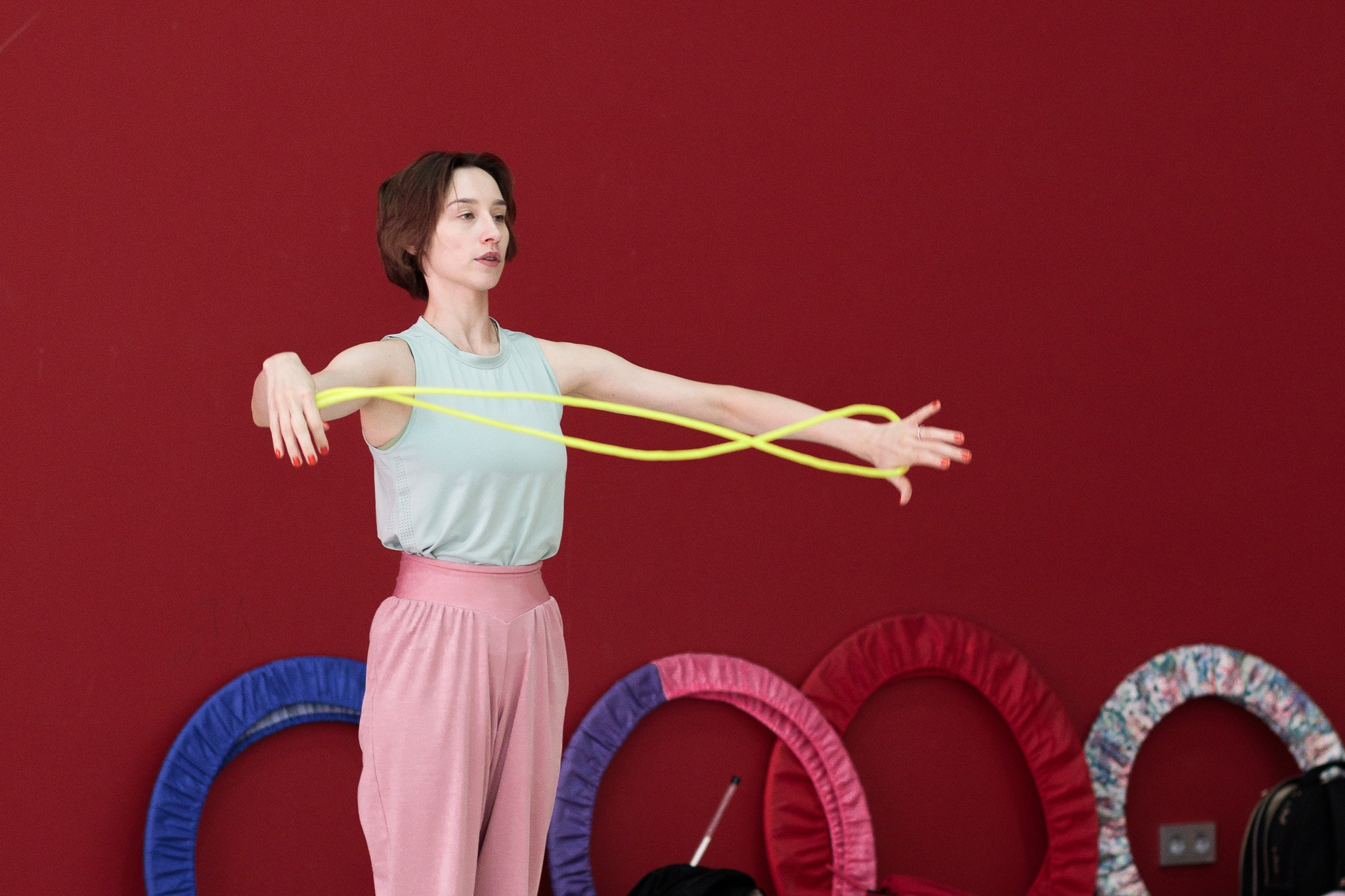 УТС MIG c Екатеринай Галкиной и Линой Гнировской. Репортажные фото спортивных сборов