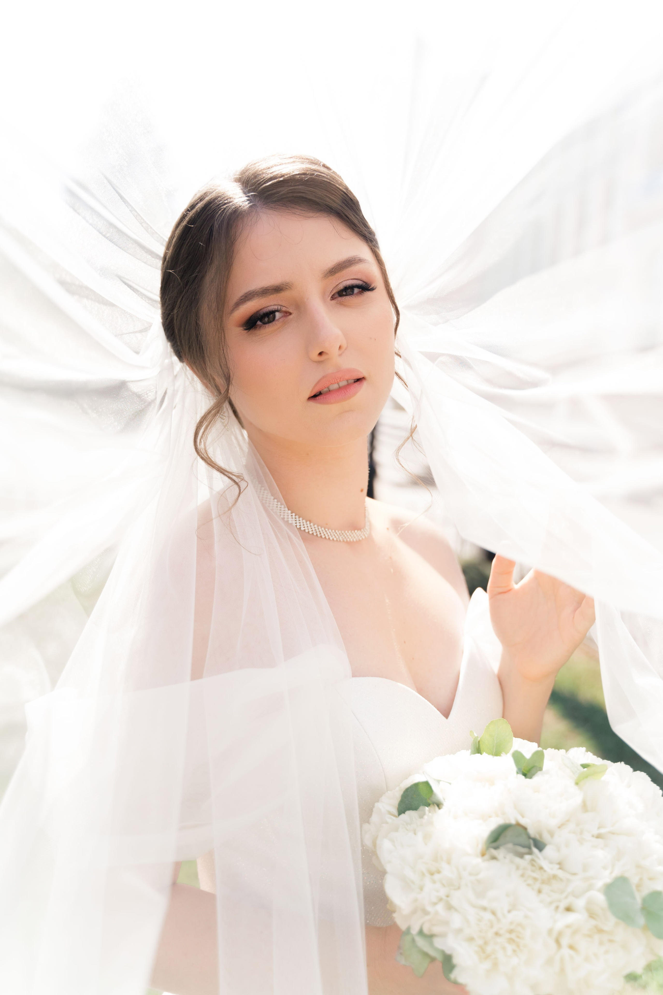 фотосессия невесты с фатой в городе Новочеркасск