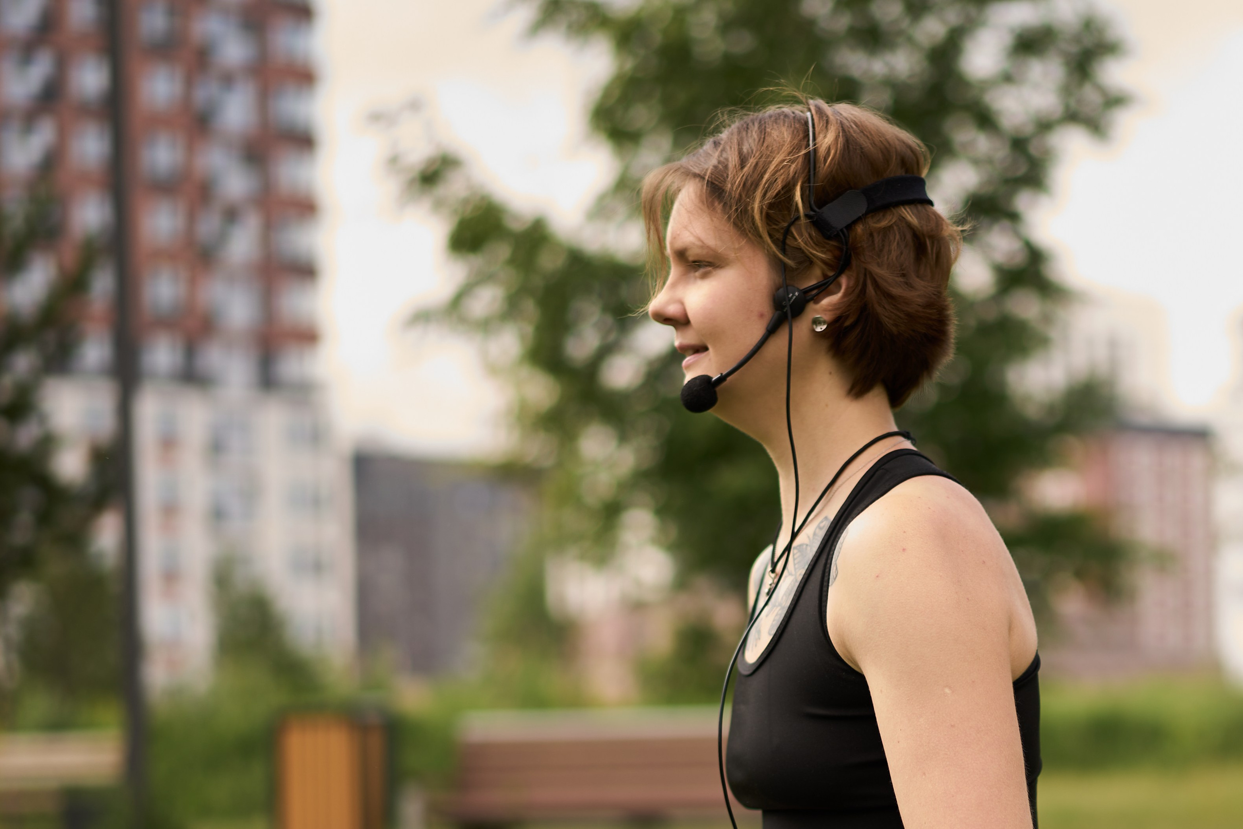 Репортажная съемка занятия йоги в парке. Фотограф Екатеринбург Кокшарова Александра