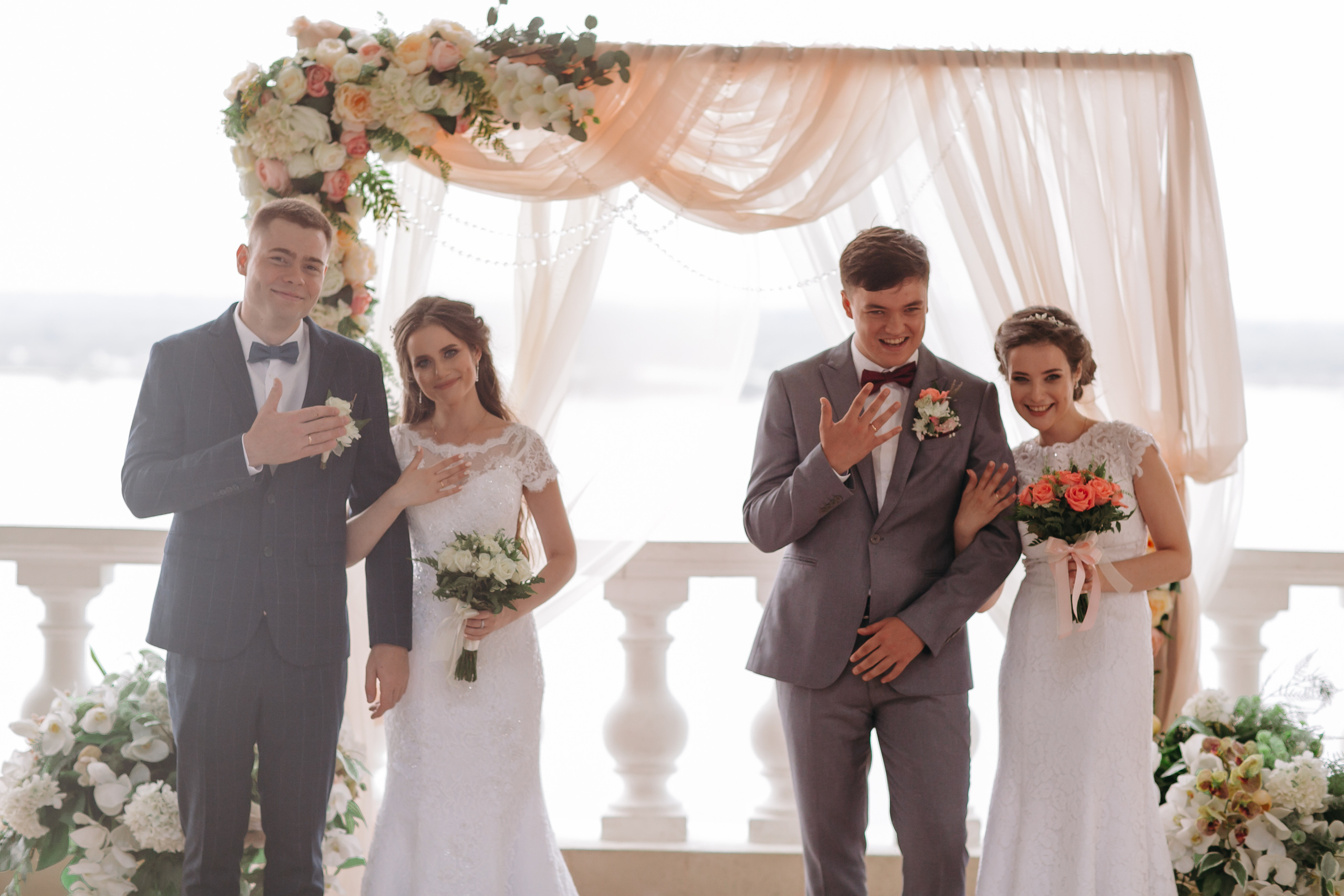 2 пары. Близняшки. Хабаровск. Август. Свадебный фотограф в Хабаровске