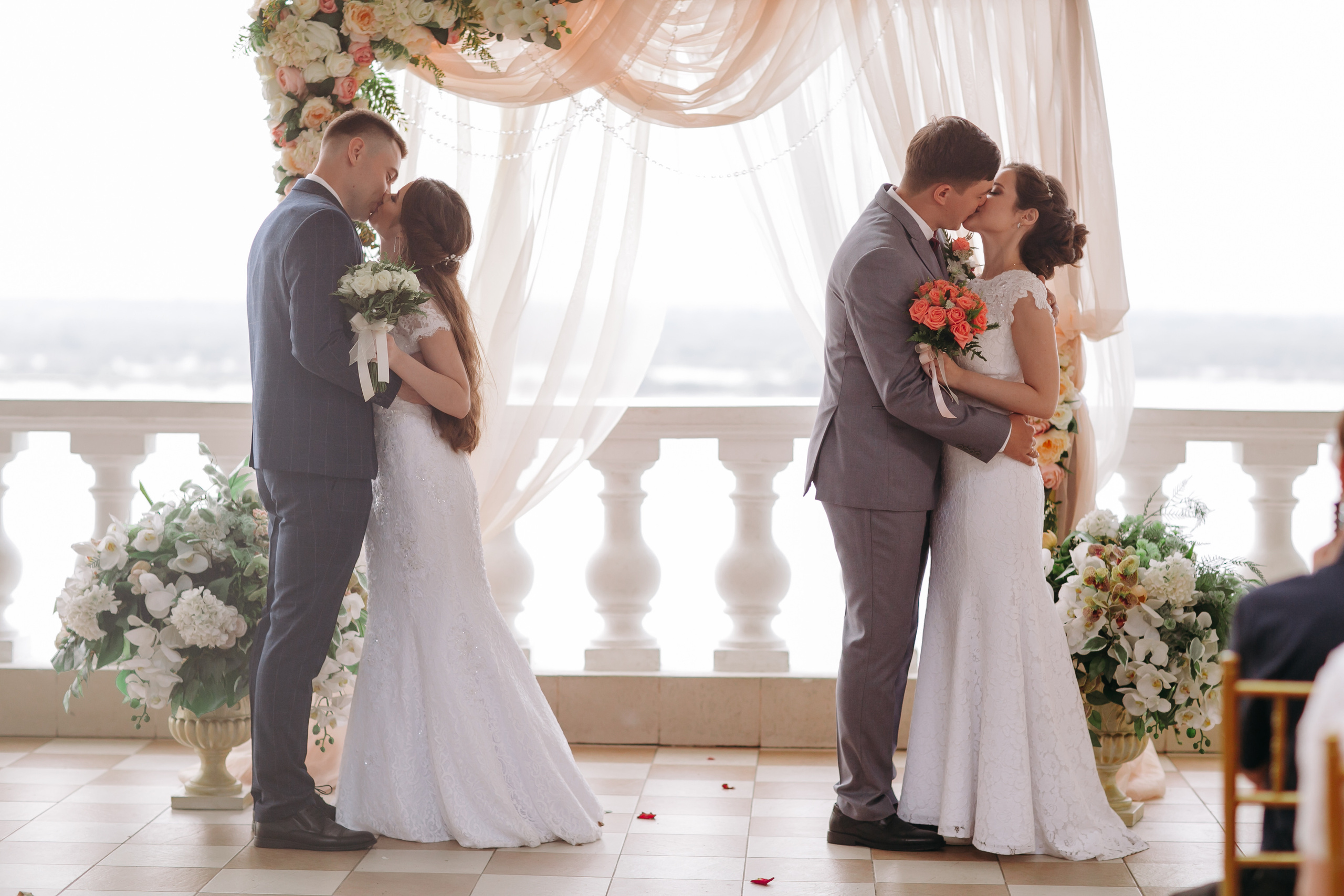 2 пары. Близняшки. Хабаровск. Август. Свадебный фотограф в Хабаровске