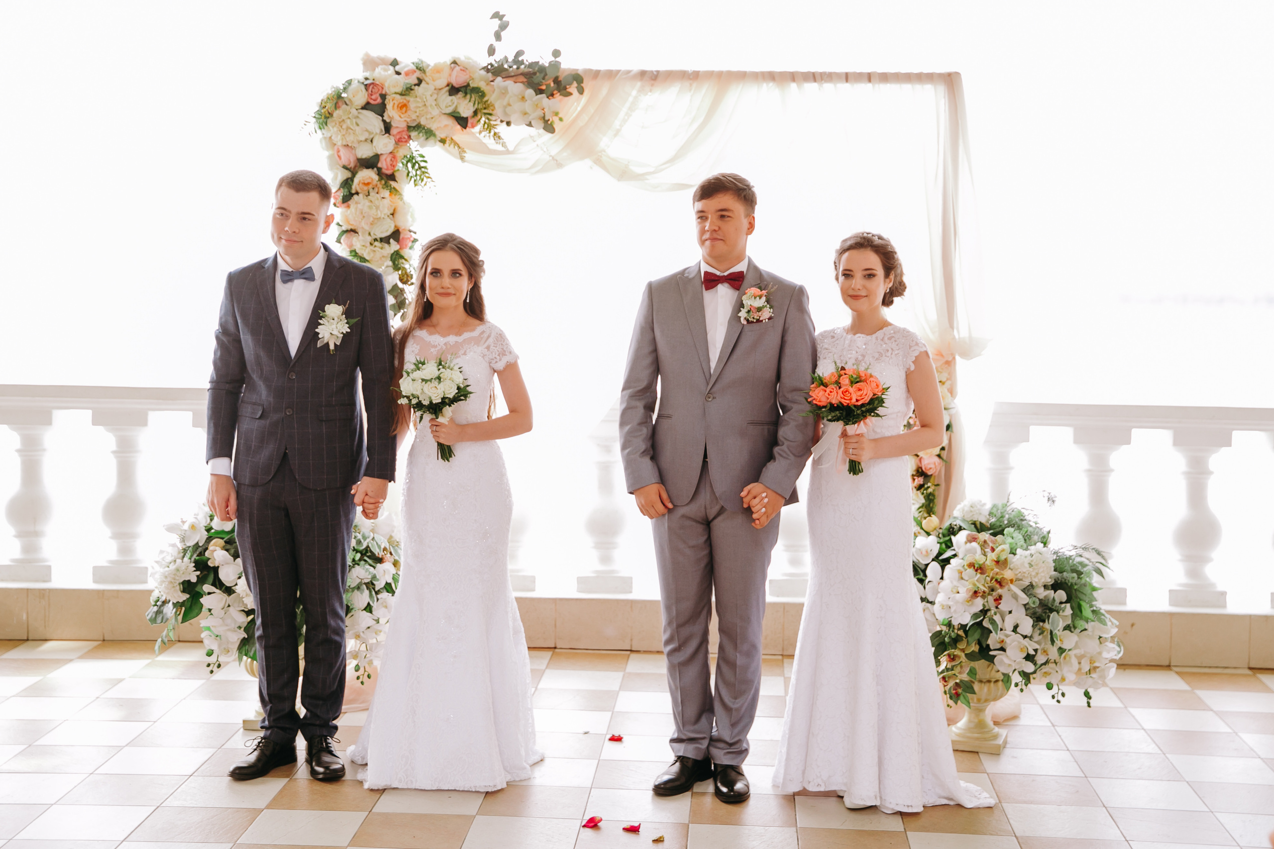 2 пары. Близняшки. Хабаровск. Август. Свадебный фотограф в Хабаровске