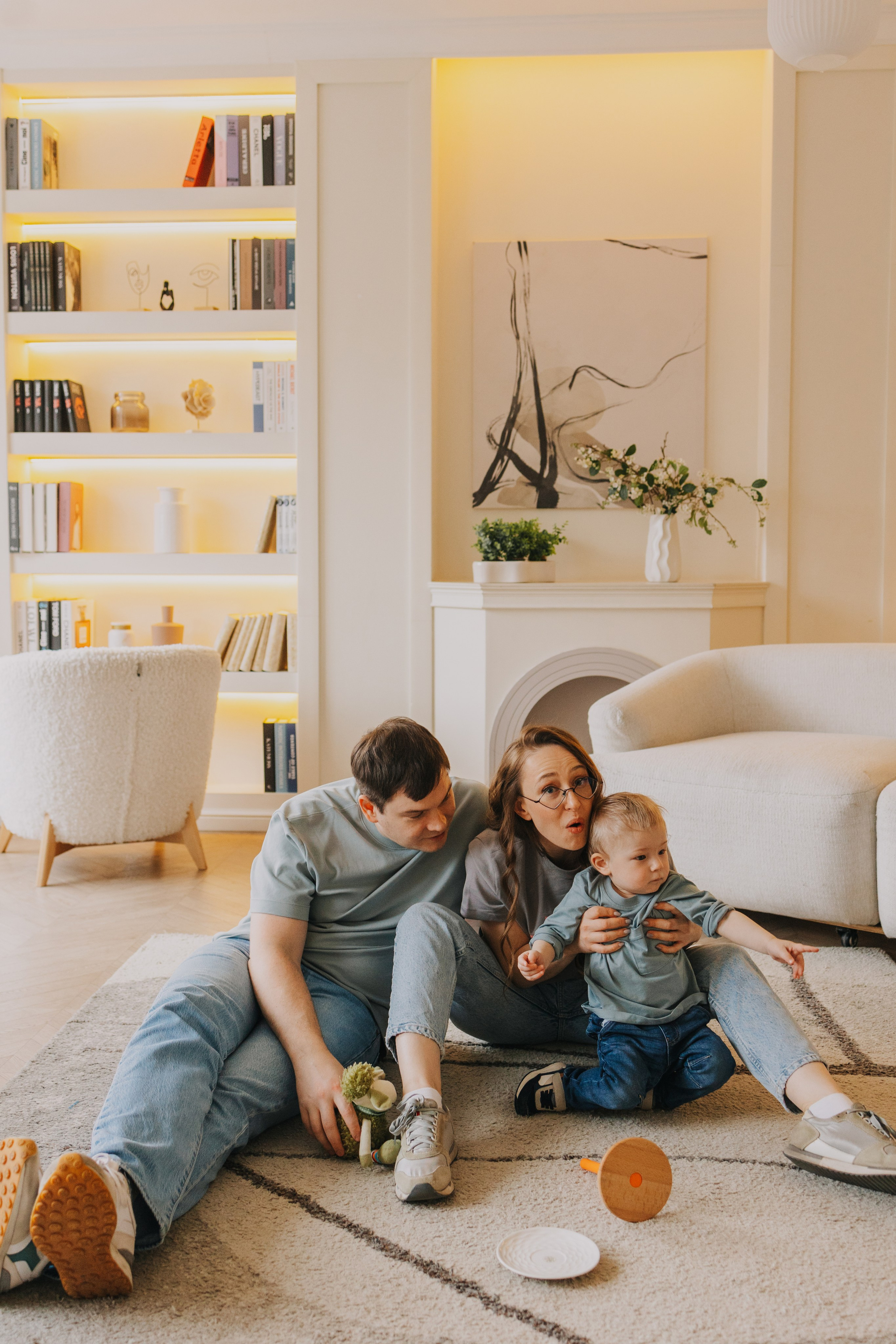 Большая семья. Домашняя фотосессия