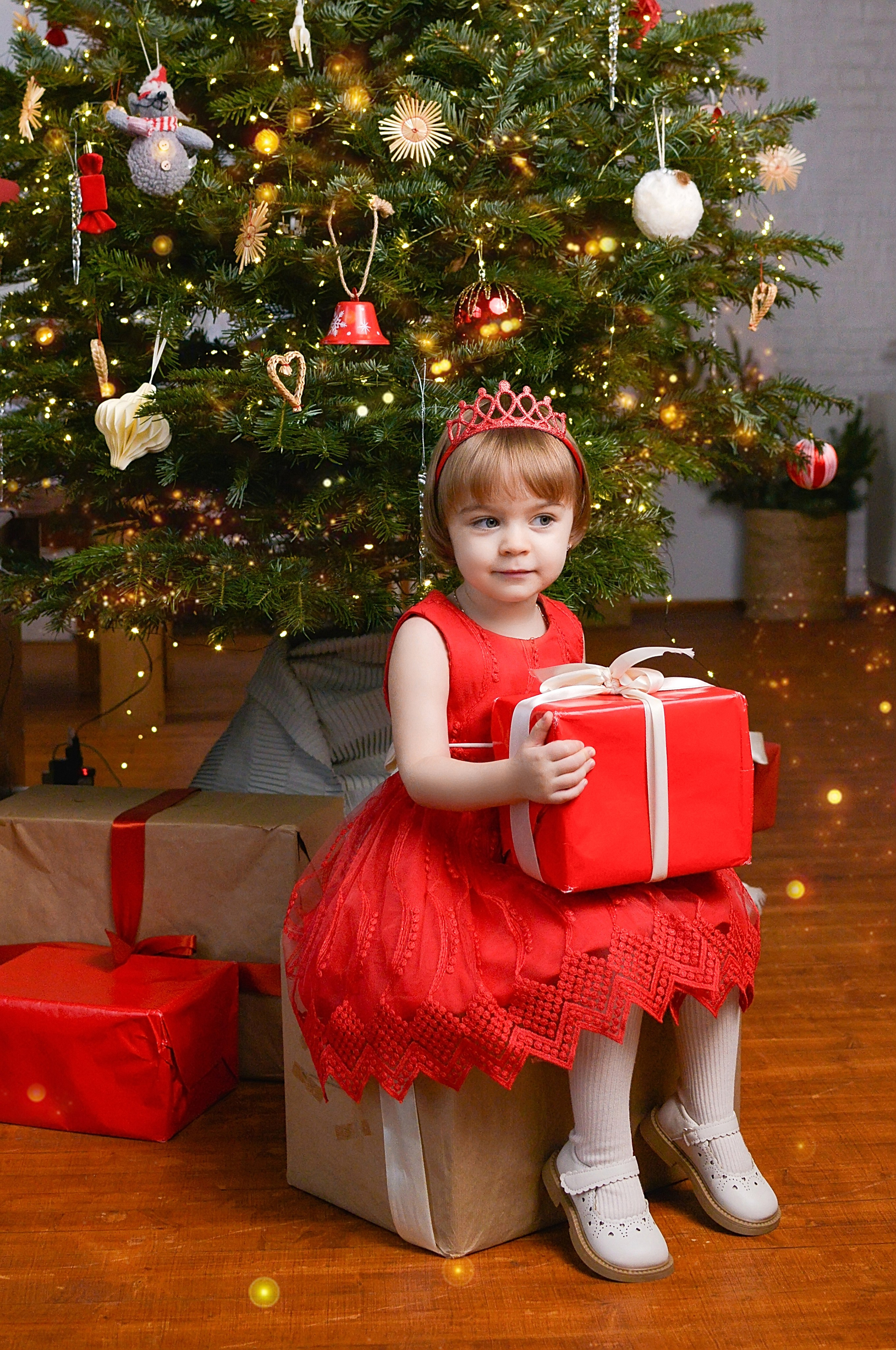 Новогодняя семейная фотосессия в Краснодаре 2023-2024. Фотограф новорожденных Краснодар Малышенко Надежда