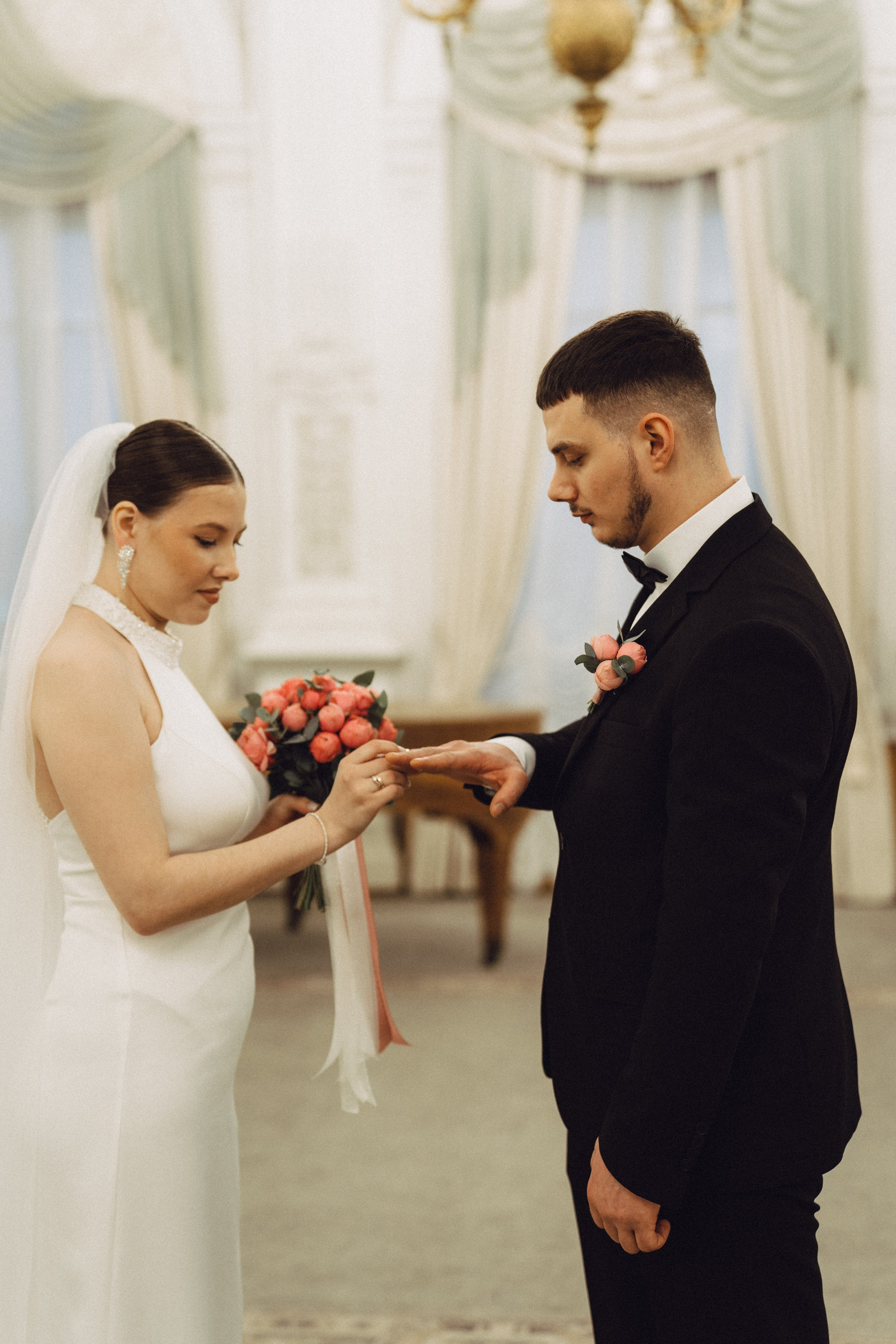СВАДЕБНАЯ СЬЕМКА В ПЕВОМ ДВОРЦЕ БРАКОСОЧЕТАНИЯ. Профессиональный фотограф, Санкт-Петербург — Виктория Богомолова