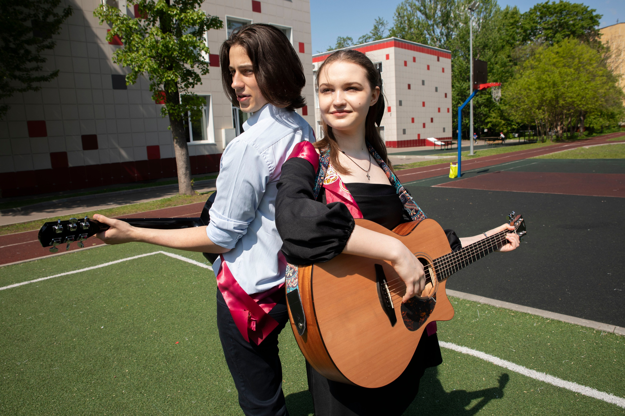 Последний звонок Школа Баренбаума 1517. Фотограф в Москве Яна Полосина