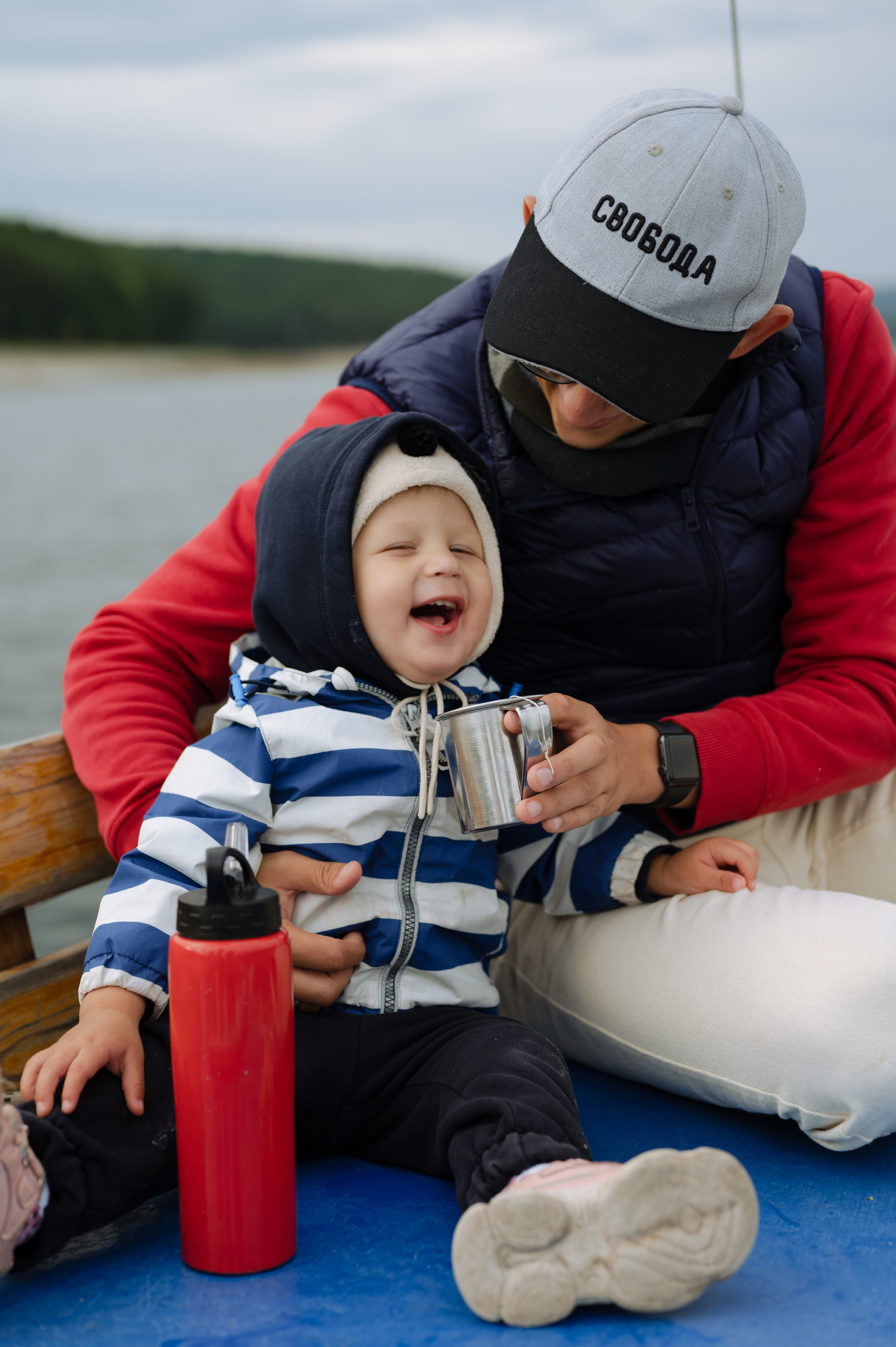 Никита и родители, Красноярское море. Фотограф Красноярск Екатерина Карпеза