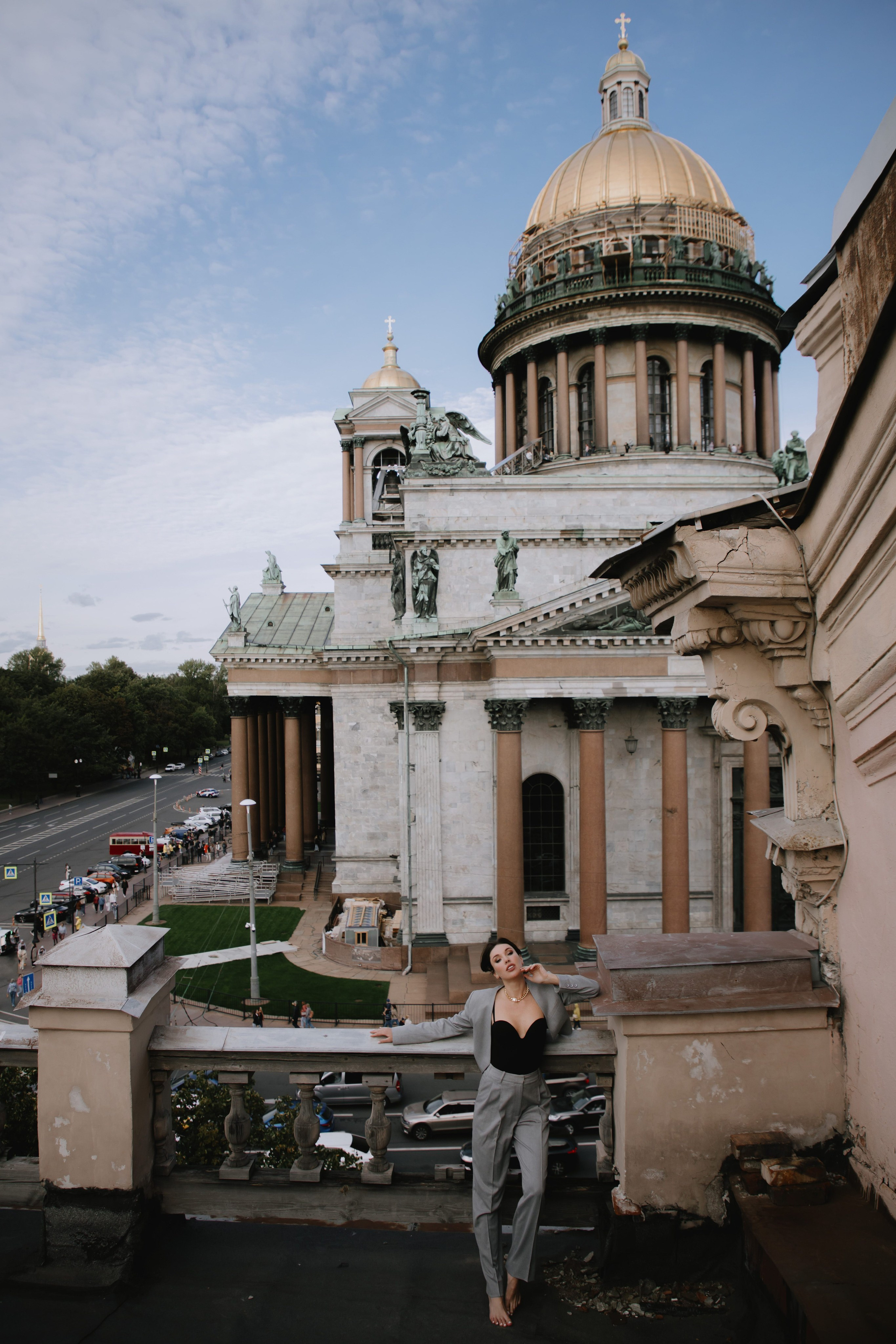 Вероника (съемка на крыше). Фотограф в Москве и Санкт-Петербурге Дарина