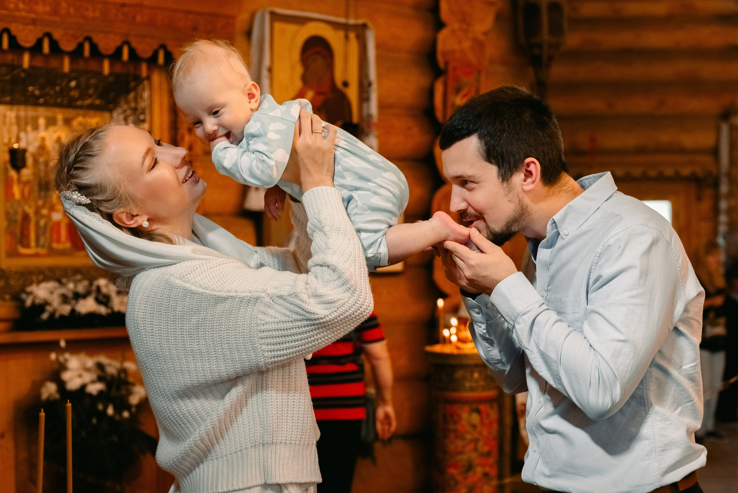 Фотосессия Крещения в Санкт-Петербурге. Фотограф Юлия Кондратьева