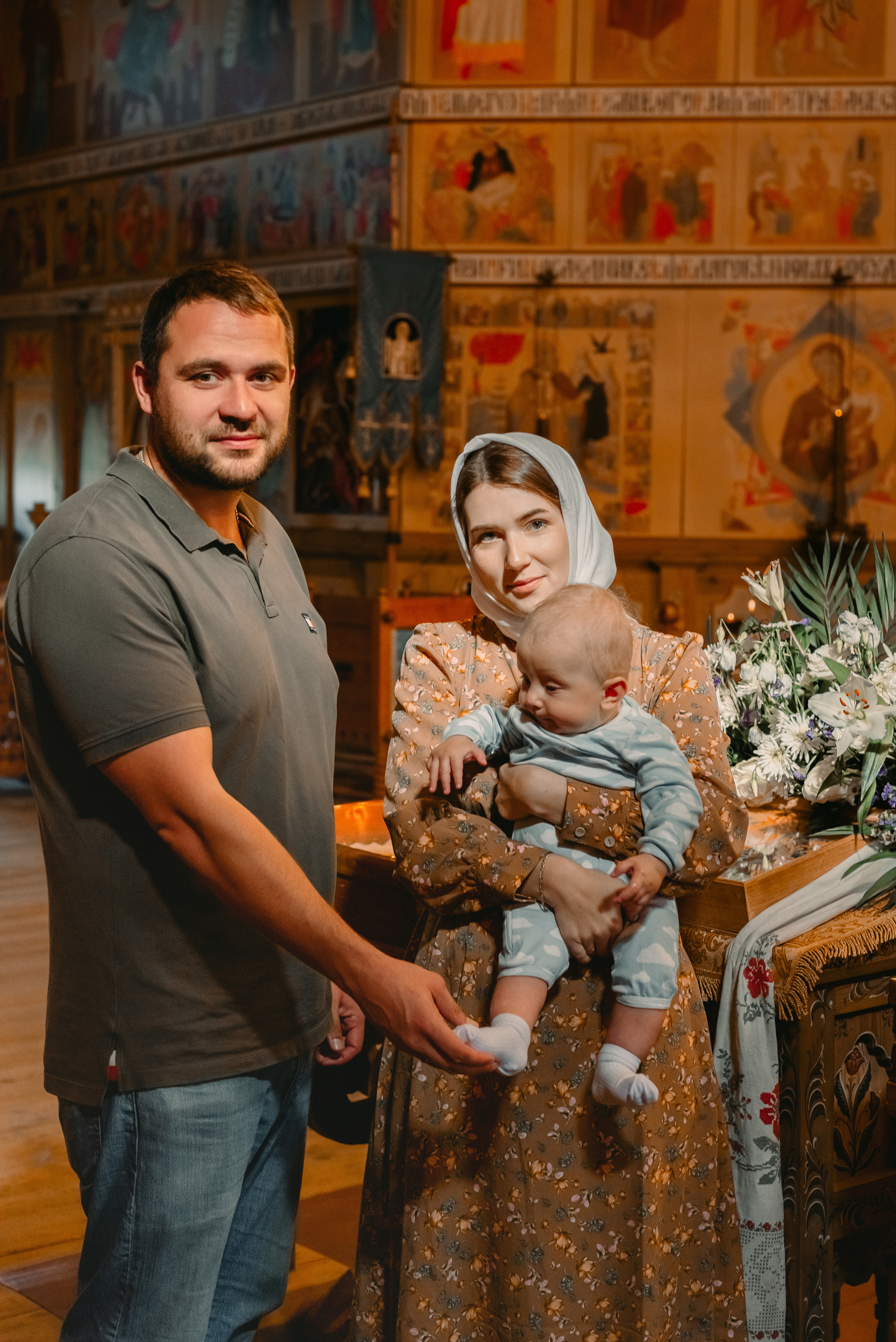 Фотосессия Крещения в Санкт-Петербурге. Фотограф Юлия Кондратьева