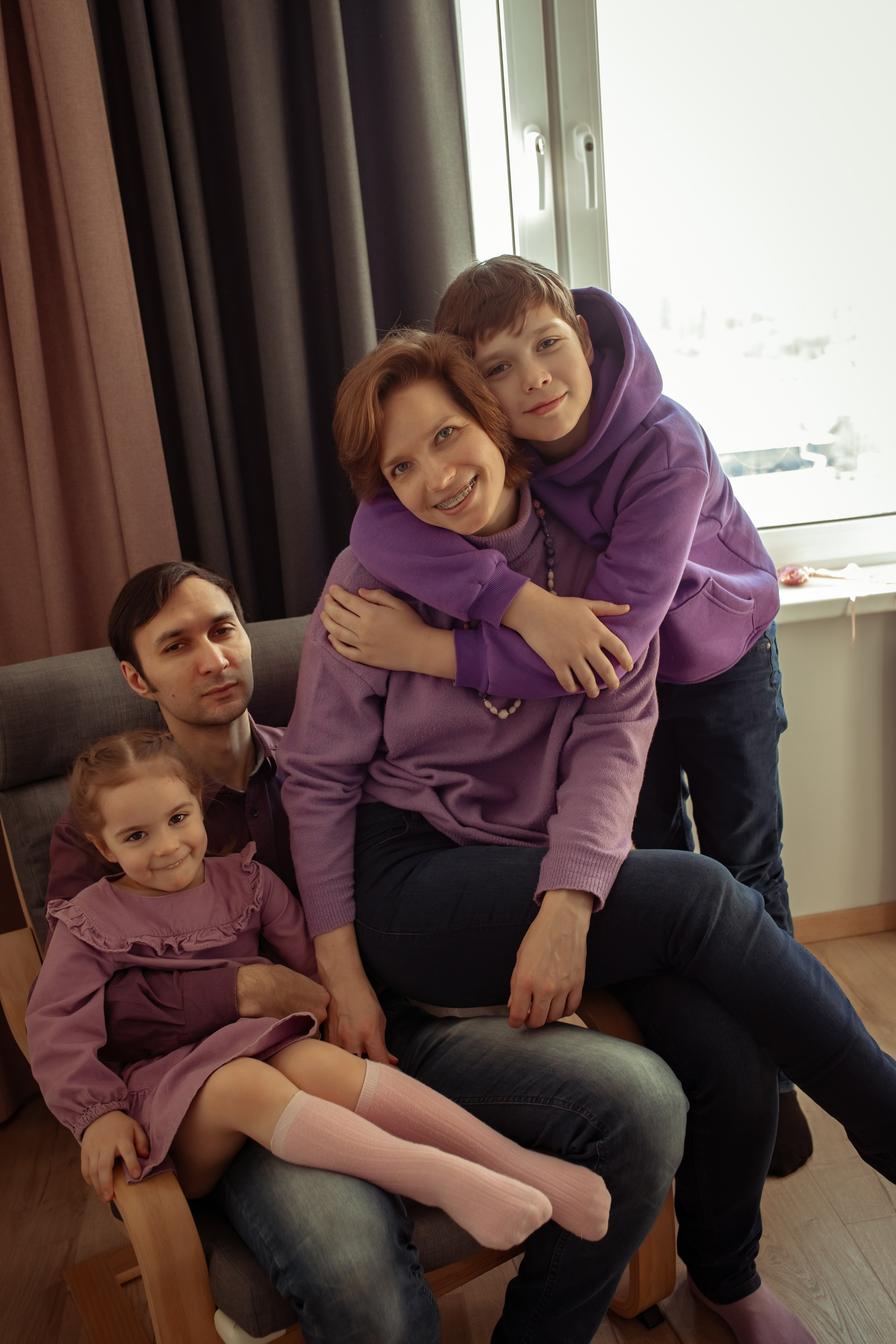 Александра, Максим, Евгений и Ксюша. Семейный и детский фотограф в Москве Дорогова Екатерина