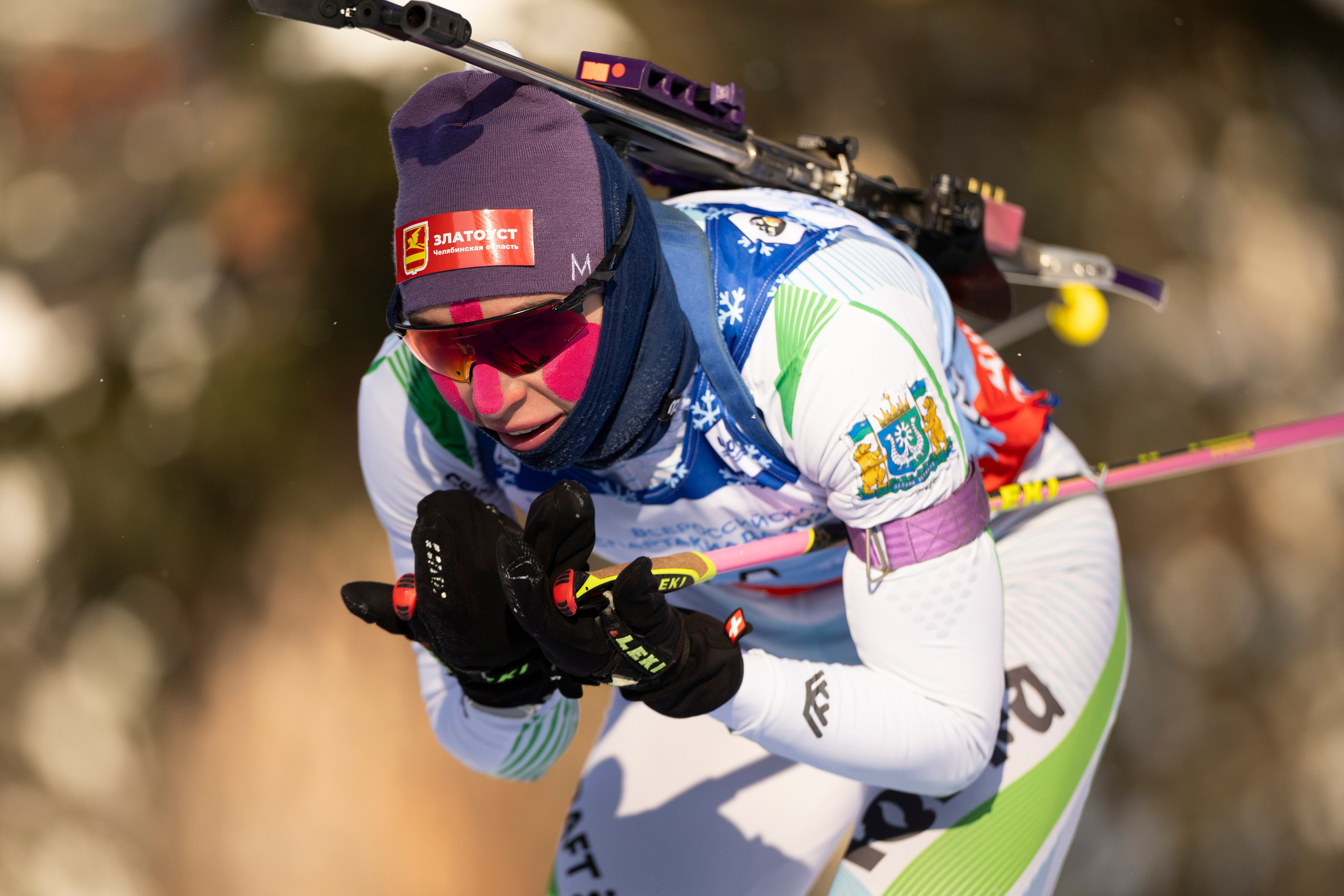 Всероссийская спартакиада по биатлону. Спринт. Женщины. Спортивный репортажный фотограф Казань Нафис Сиразетдинов