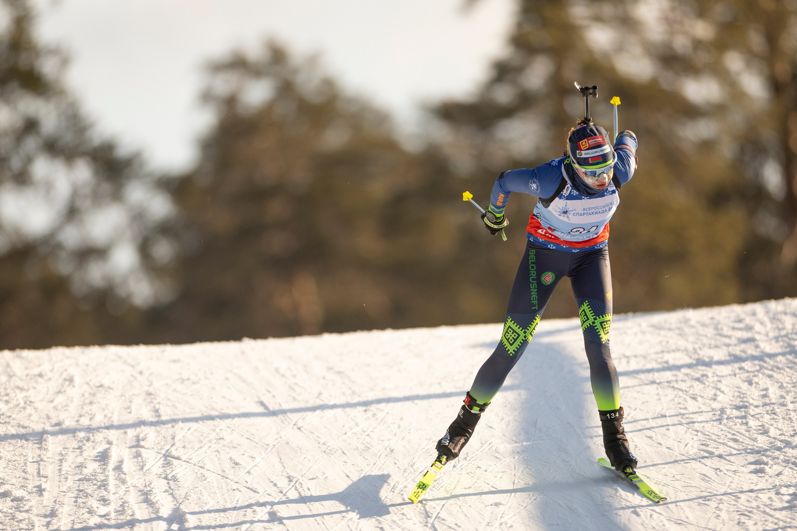 Всероссийская спартакиада по биатлону. Спринт. Женщины. Спортивный репортажный фотограф Казань Нафис Сиразетдинов