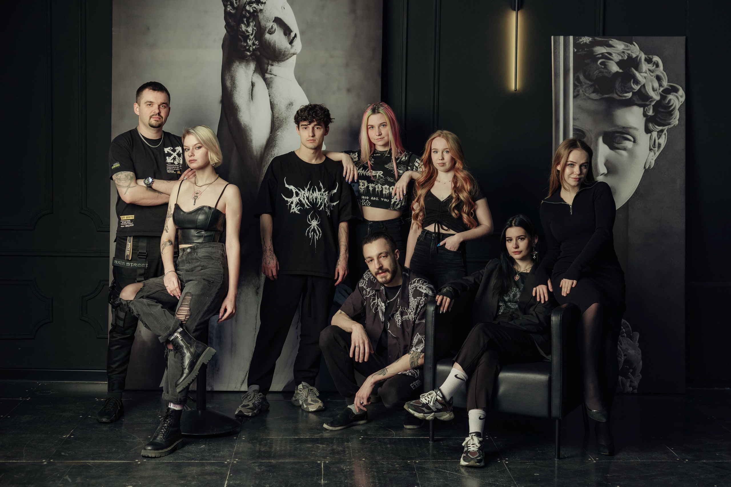 Коллективная фотосессия для мастеров тату-салона «Бить-Колотить». Алексей Шаров — свадебный и репортажный фотограф в Нижнем Новгороде