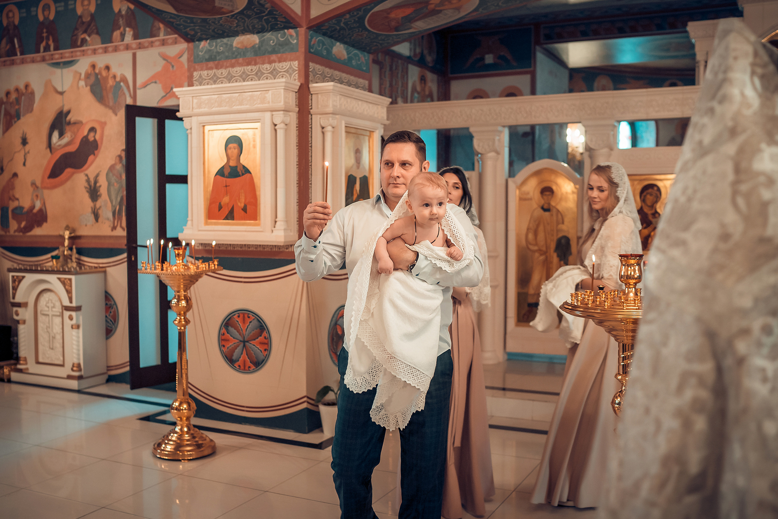 Таинство Крещения Данила. Фотограф на Крещение и Венчание в Красноярске Рамазанова Юлия