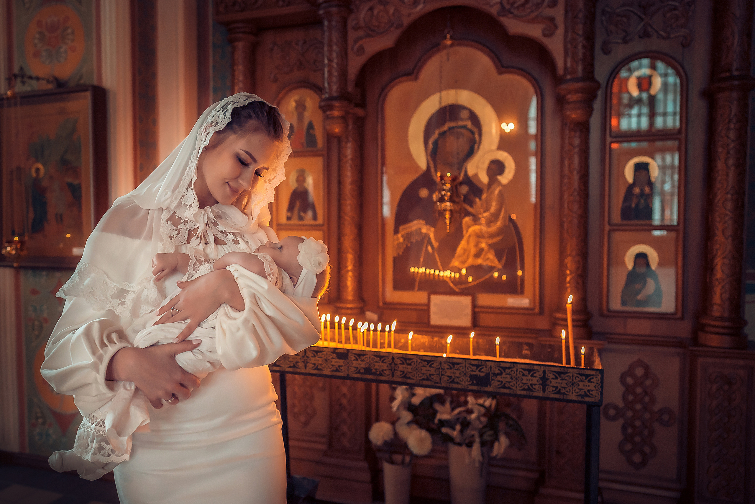 Крещение Марии. Фотограф на Крещение и Венчание в Красноярске Рамазанова Юлия