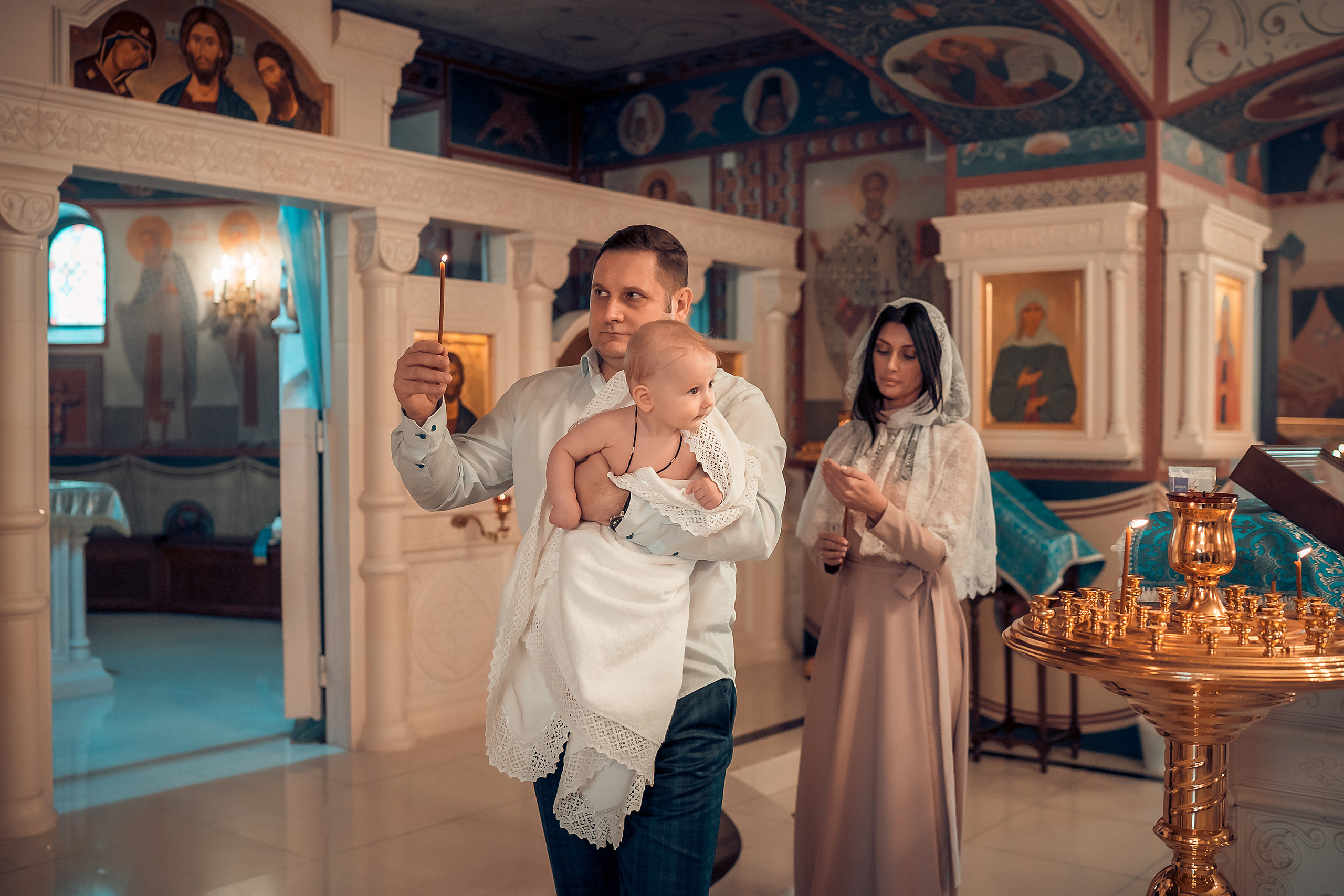 Таинство Крещения Данила. Фотограф на Крещение и Венчание в Красноярске Рамазанова Юлия