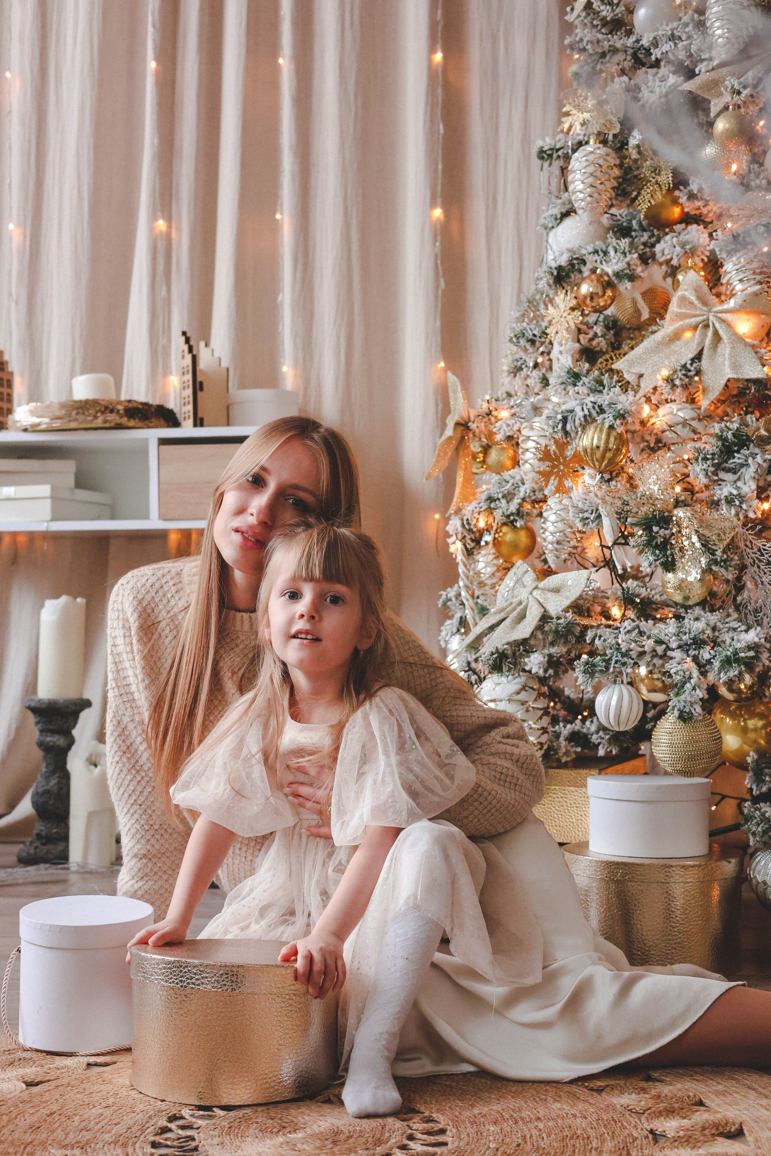 Новогодняя история «Кира и ее семья». Фотограф в Москве Анастасия Калинина