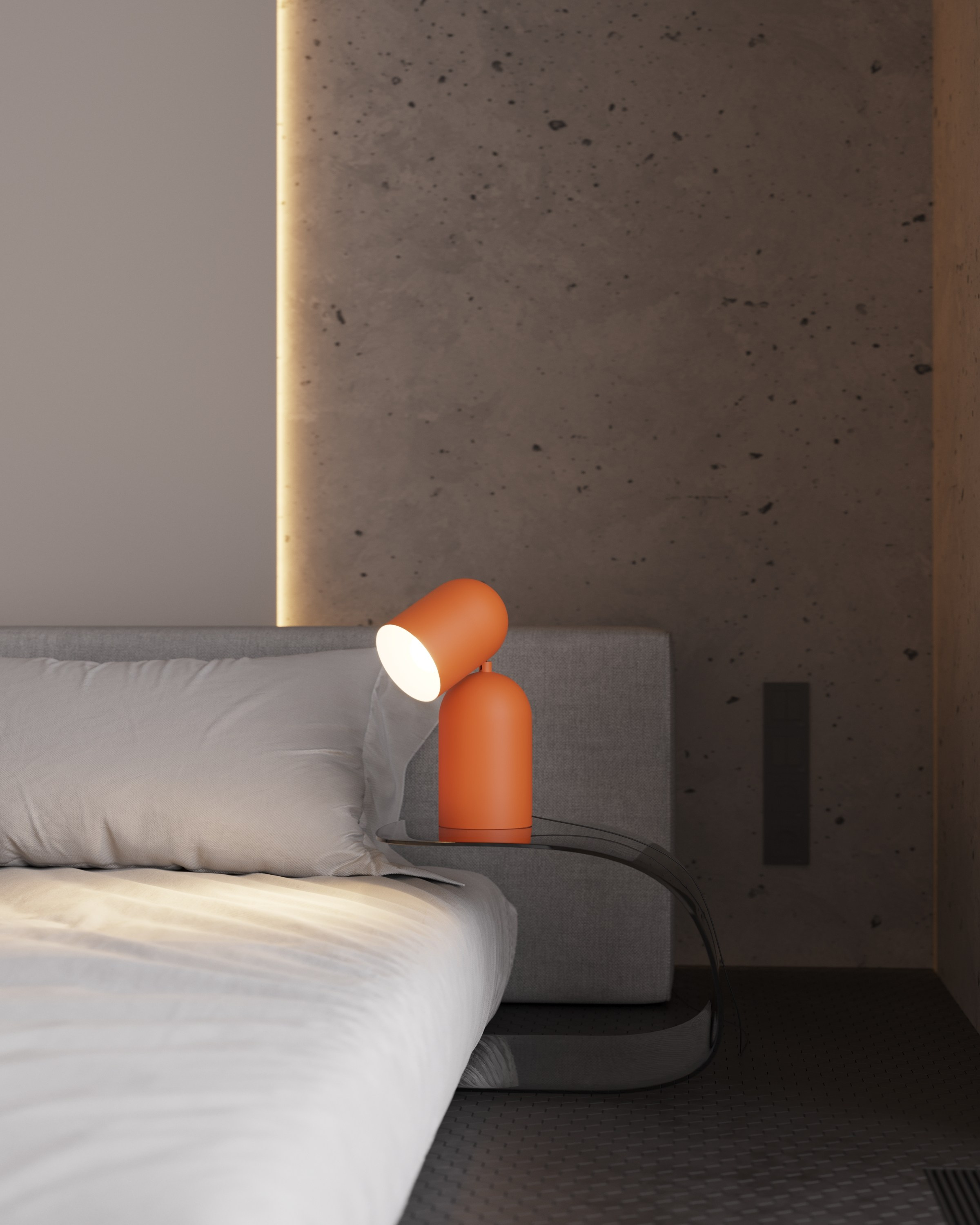 Мастер-спальня с видовым балконом. 3D визуализатор