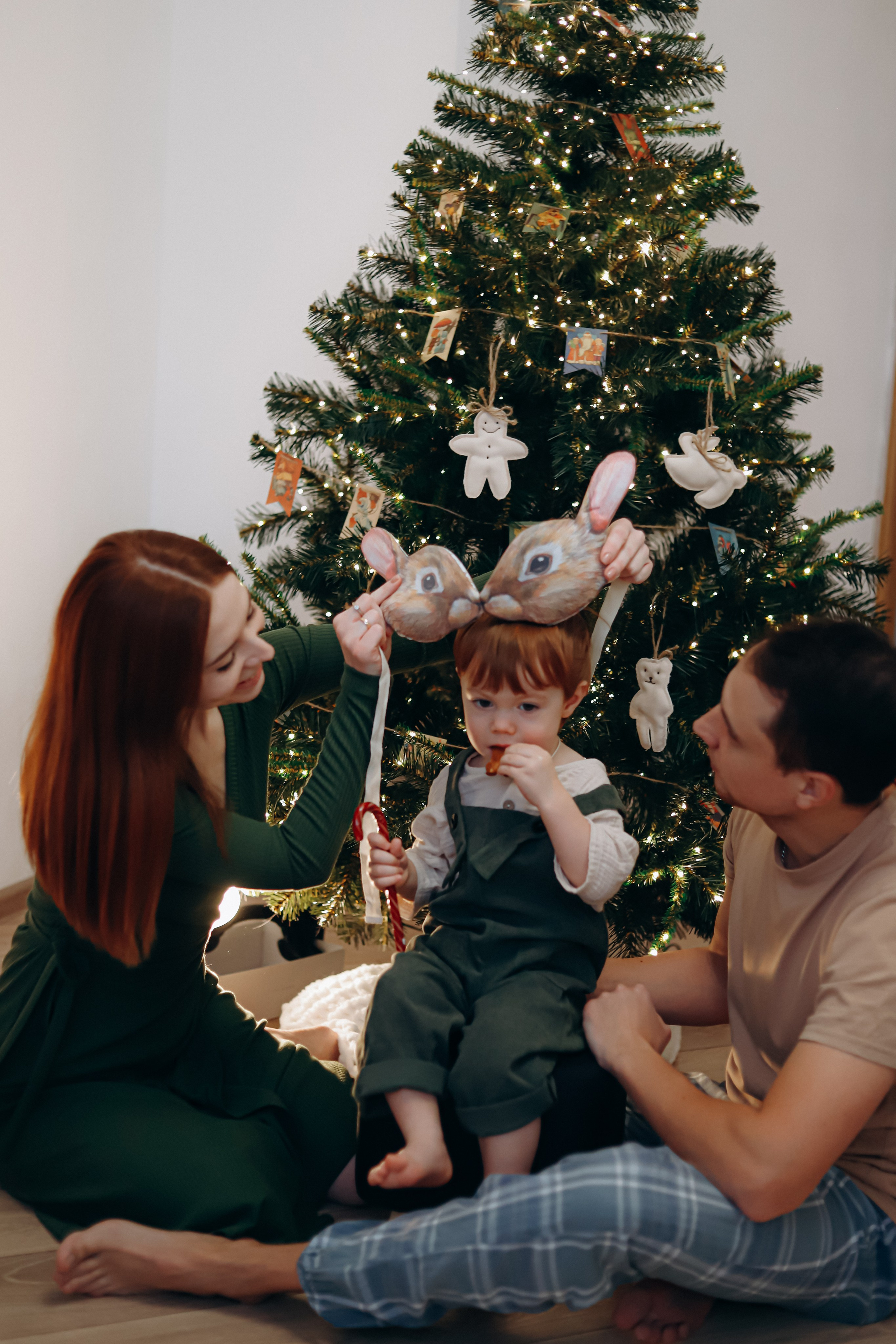 Домашняя новогодняя история. Алексей+Ксения+Дима. Услуги